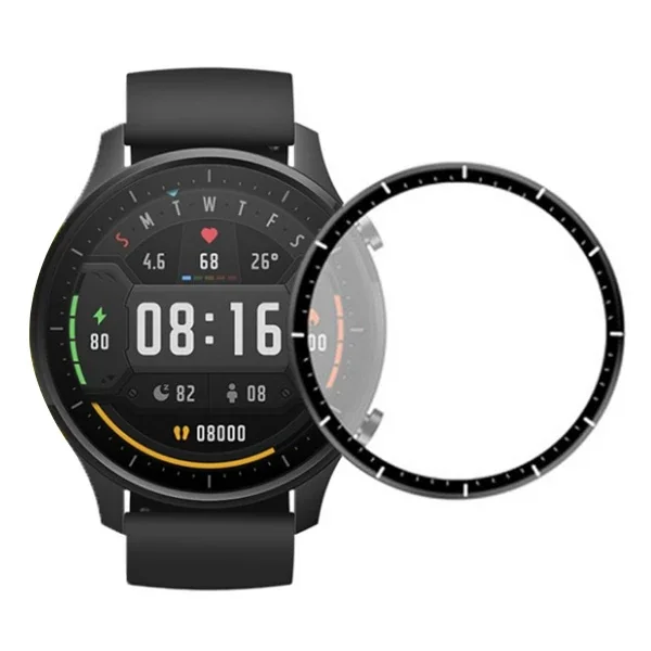 Xiaomi Watch Color 3D Full Kavisli PMMA Cam Ekran Koruyucu – Çizilmeye Karşı Ultra Dayanıklı 8-9H