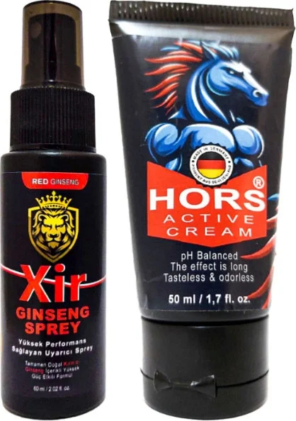 Xir 3xeffect Spray 50 ml - Hors Active Cream 50 ml Bakım Seti