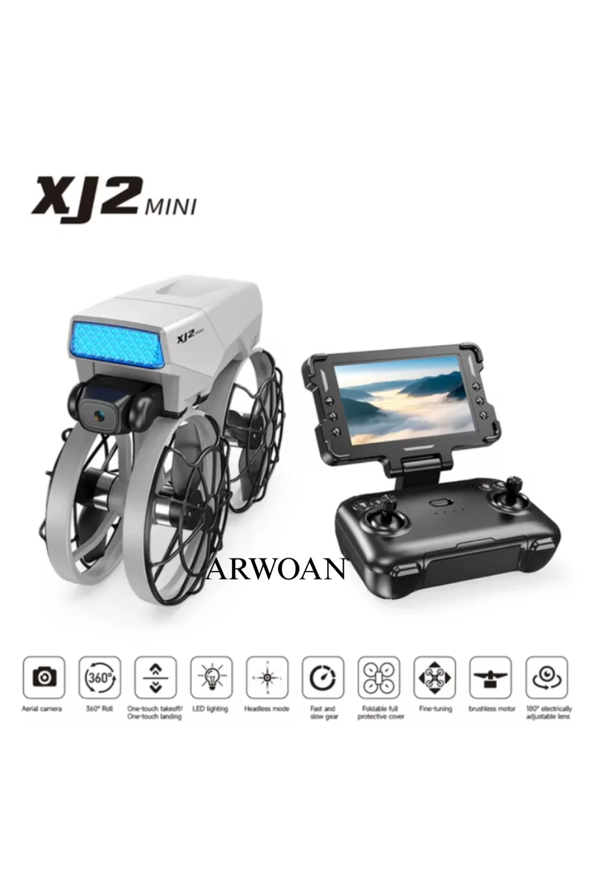XJ2 Drone Kamera LED Aydınlatma, Uzaktan Kumandalı Profesyonel dron