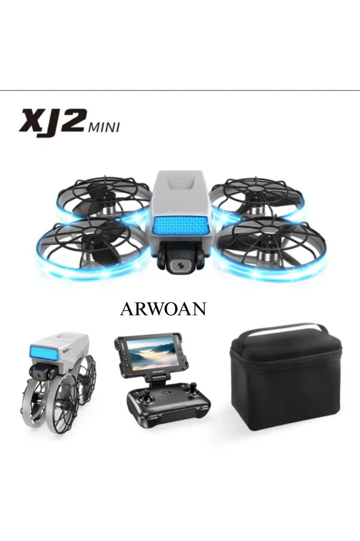 XJ2 Drone Kamera LED Aydınlatma, Uzaktan Kumandalı Profesyonel dron