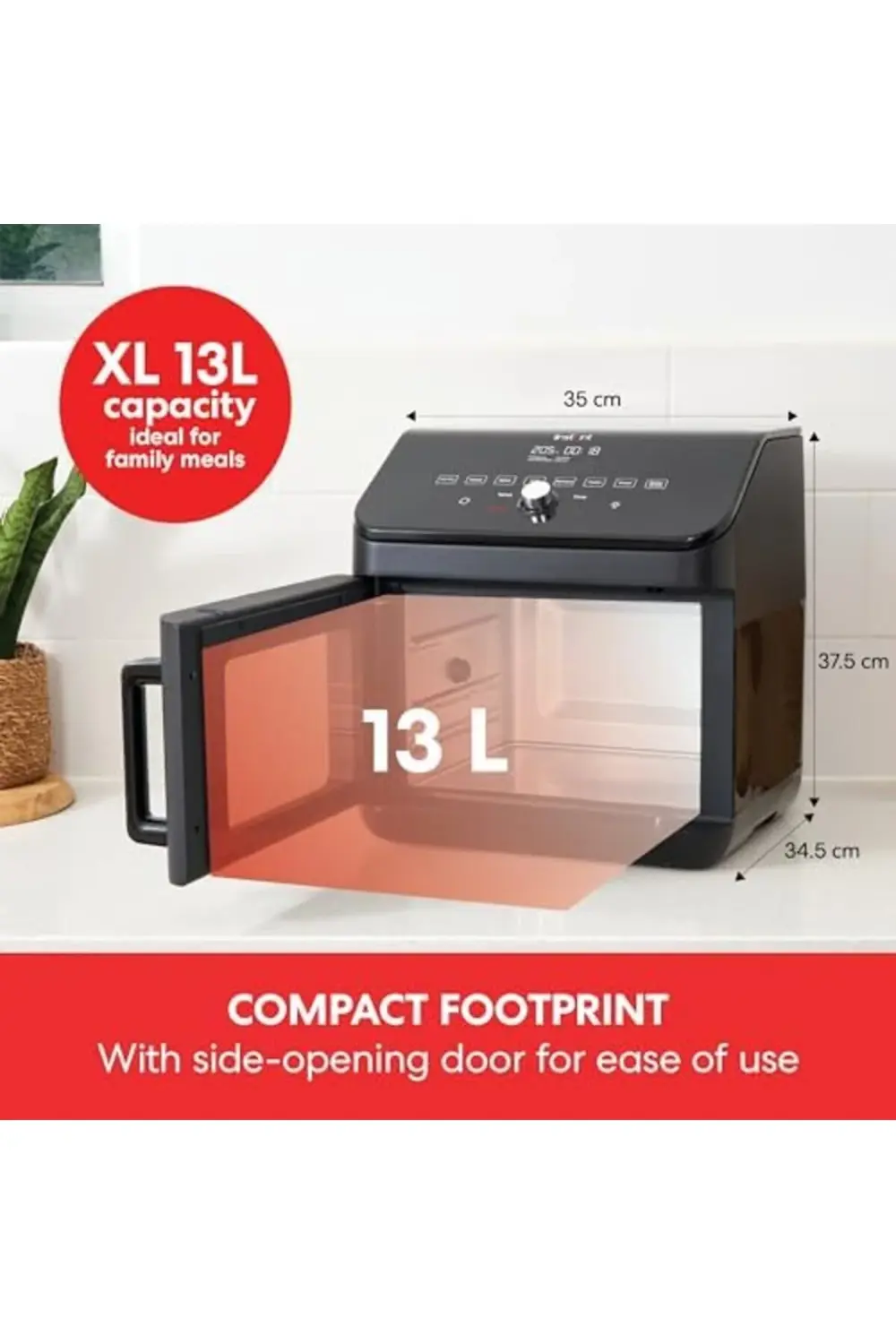 XL AirFryer, 13 Litre Hava Fritözü, Kızartma,, Fırınlama, Tost Ya