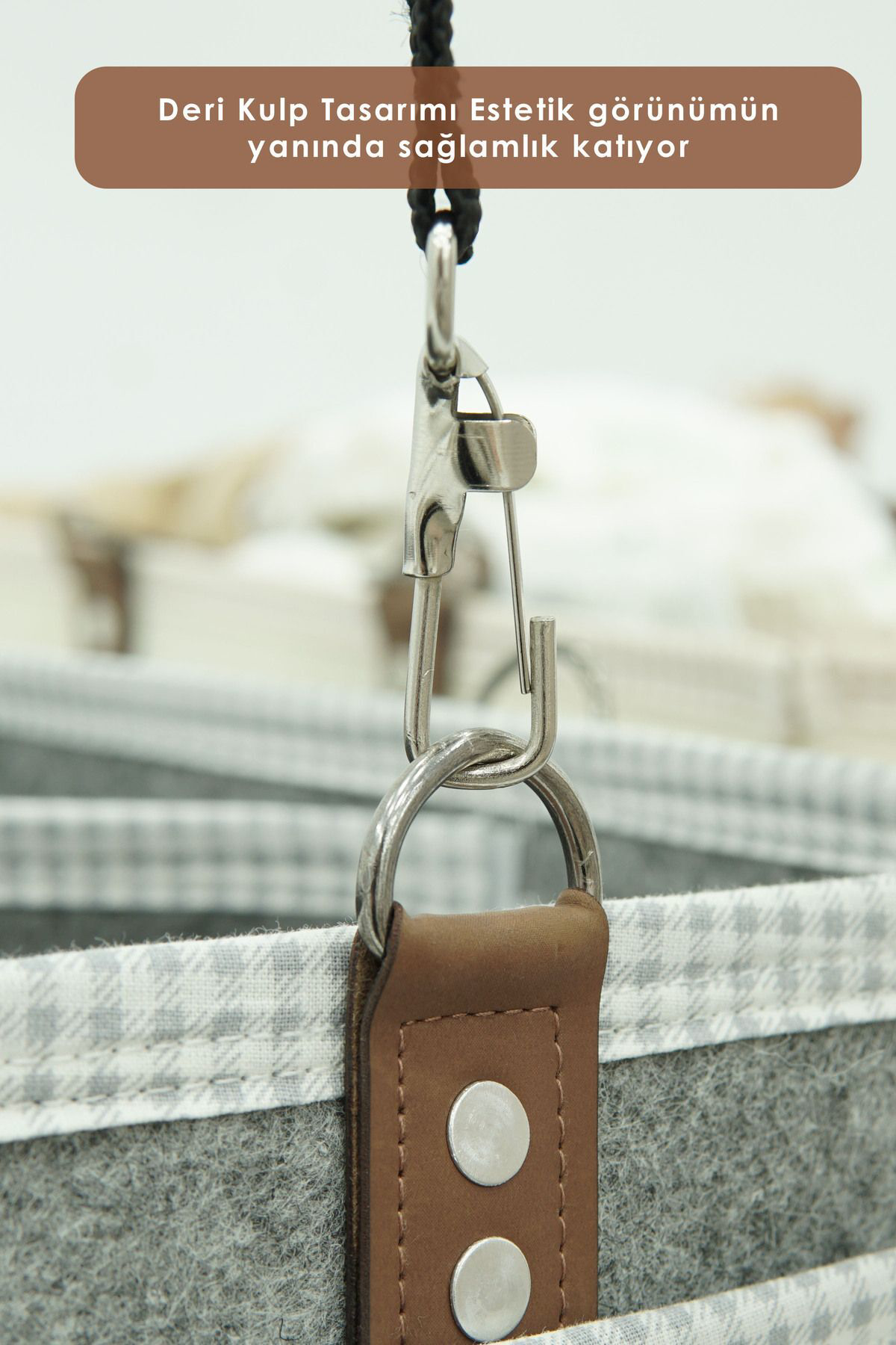 Mordesign Xl Büyük Boy, Çok Amaçlı Kalın Keçe Anne Bebek Bakım Çantası, Dol