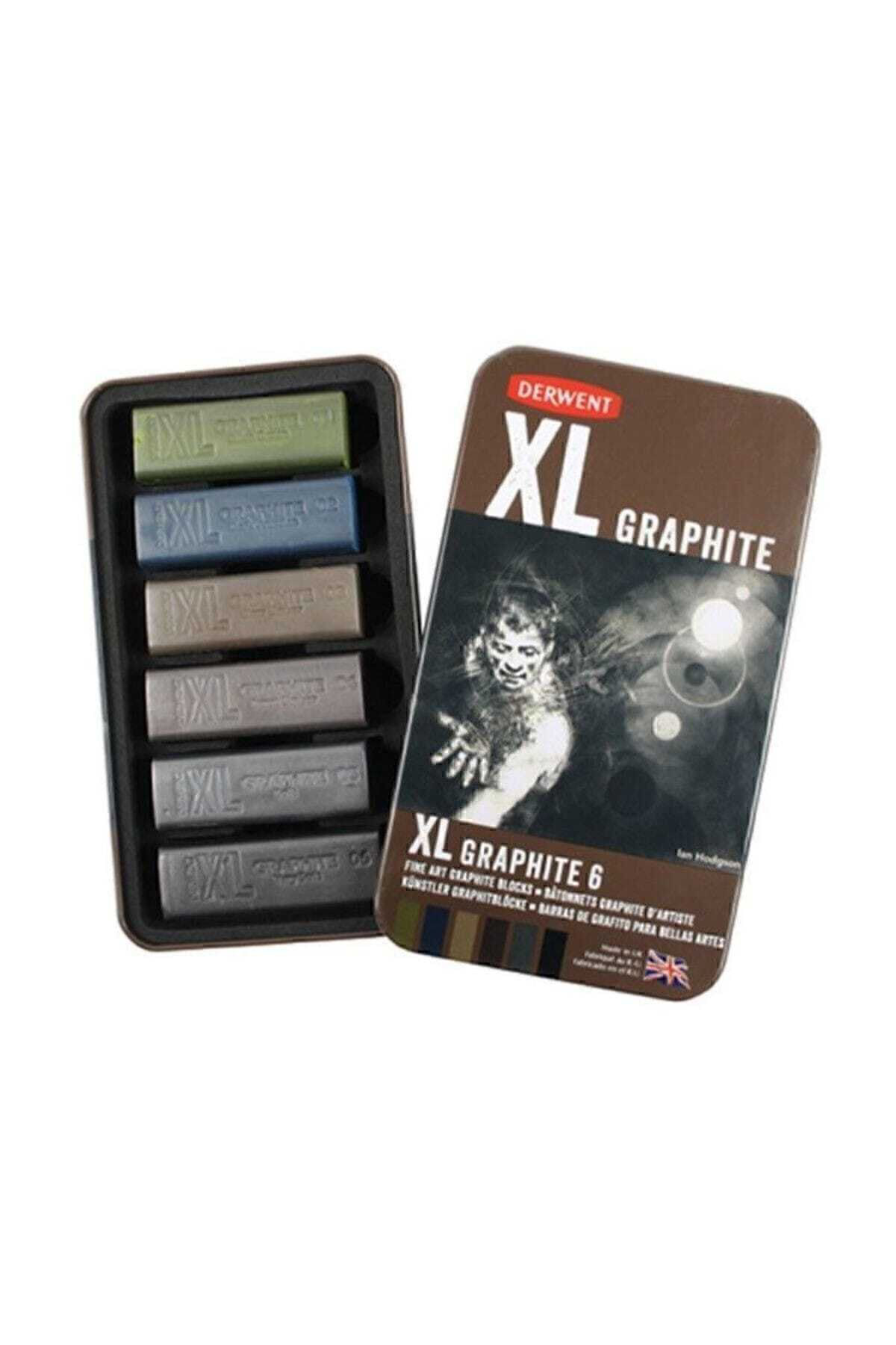 Derwent Xl Graphite Xl Grafit Blokları 6Lı Teneke Kutu