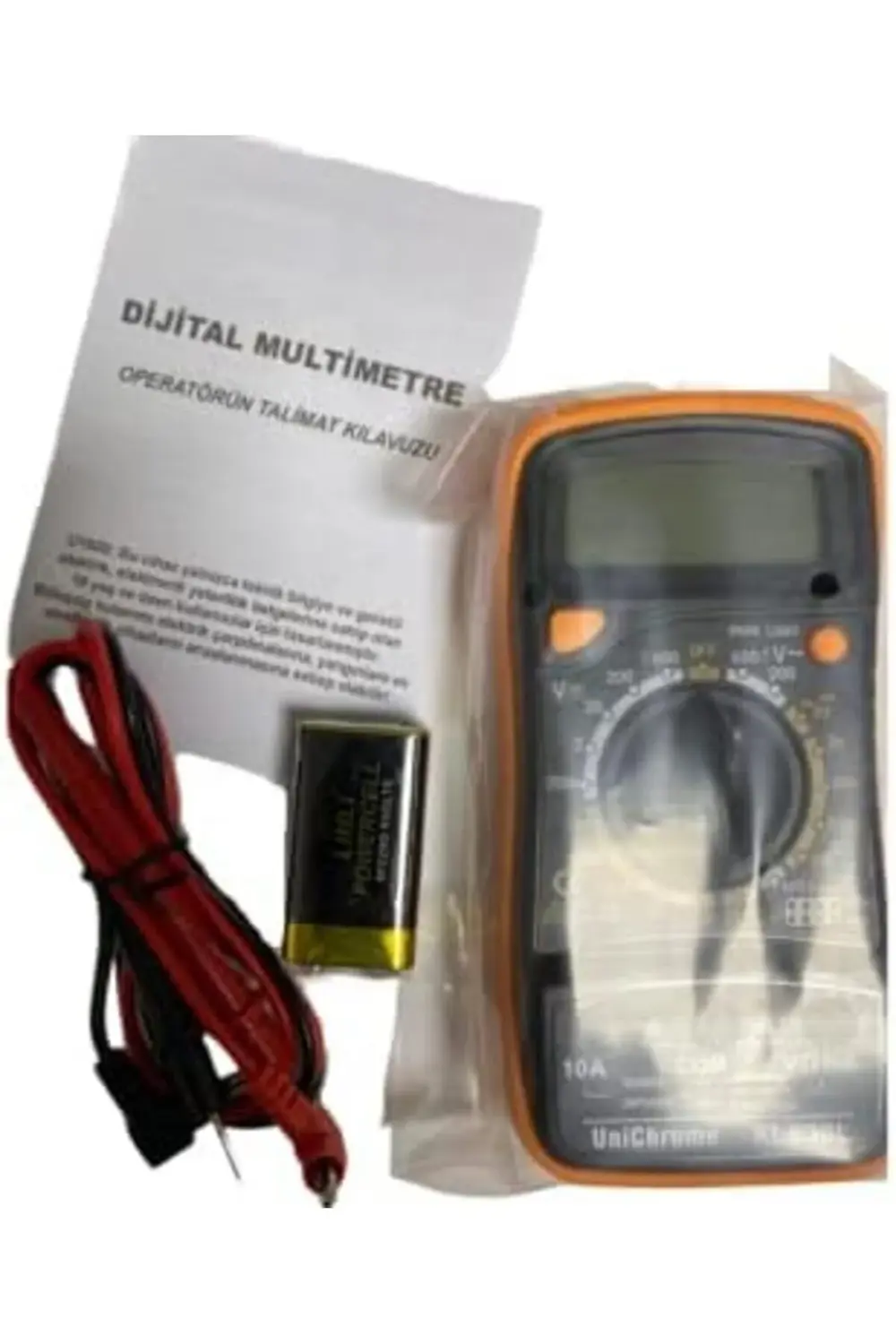 XL830L Multimetre Led Ekranlı Avometre Mini Ölçü Aleti 9V Pil Hed