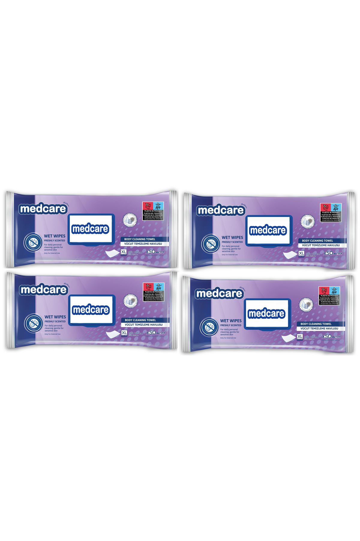 XLarge Boy Vücut ve Perine Temizleme Havlusu 30cm*30cm Ekstra Kal