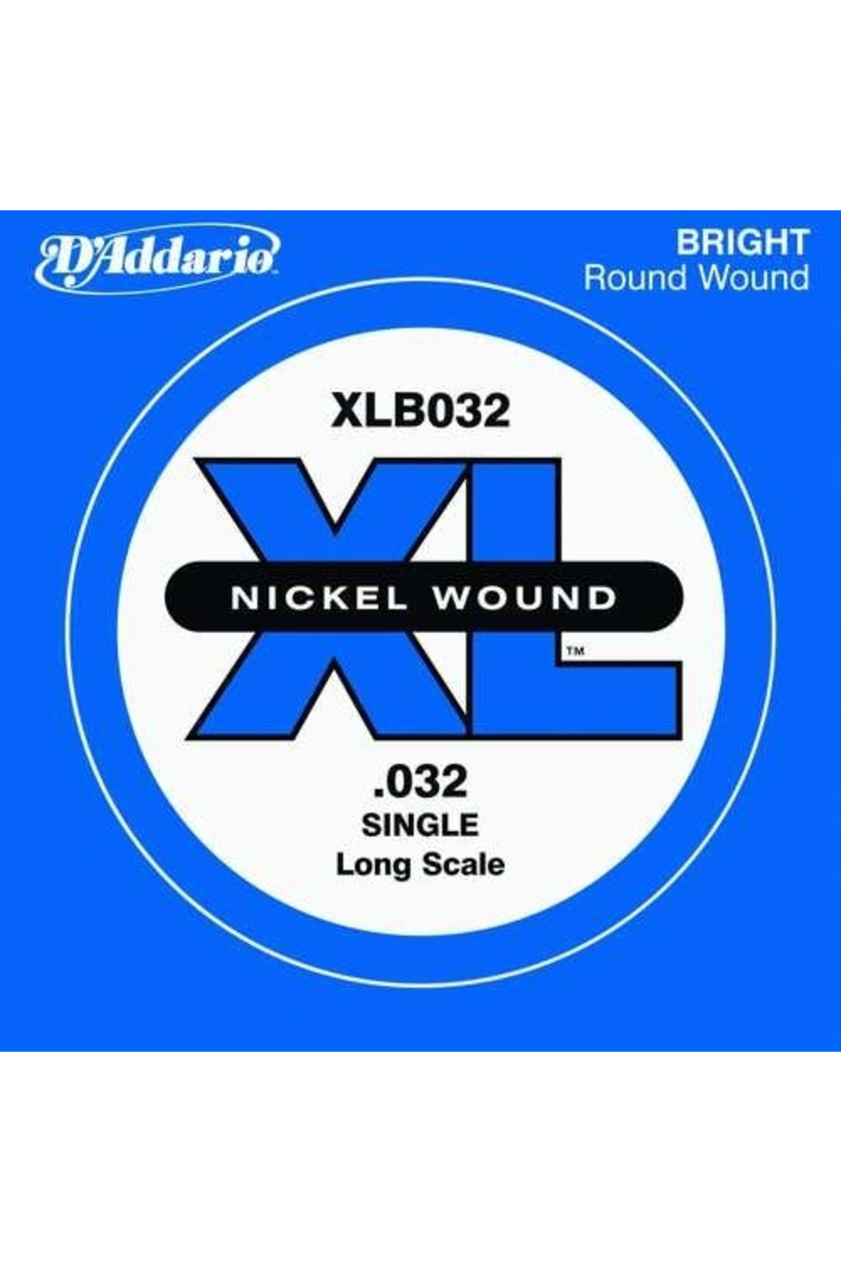 XLB032 BAS GİTAR TEK TEL, (DO), XL NICKEL WOUND, 0.032 GA Bas Tel