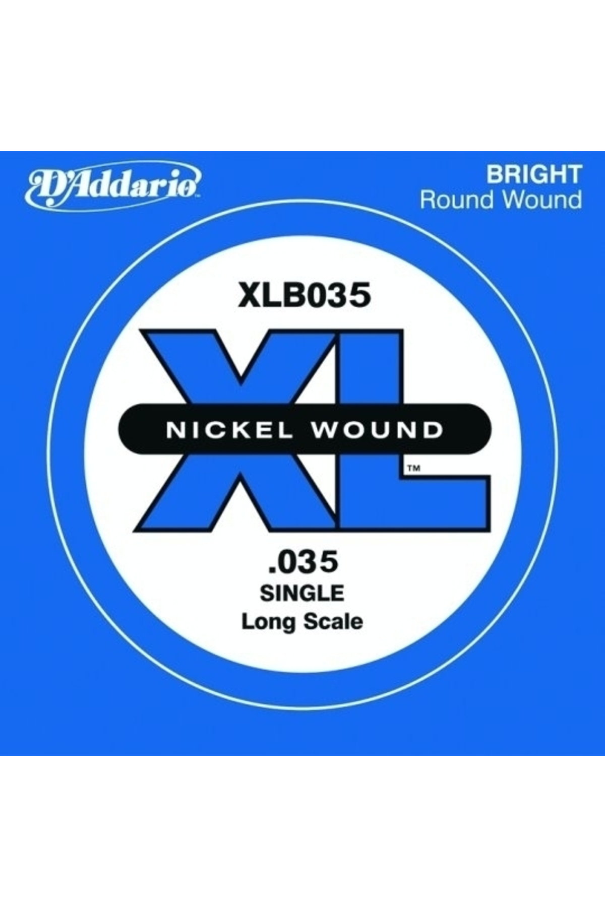 XLB035 BAS GİTAR TEK TEL, (SOL), XL NICKEL WOUND, 0.035 G Bas Tel