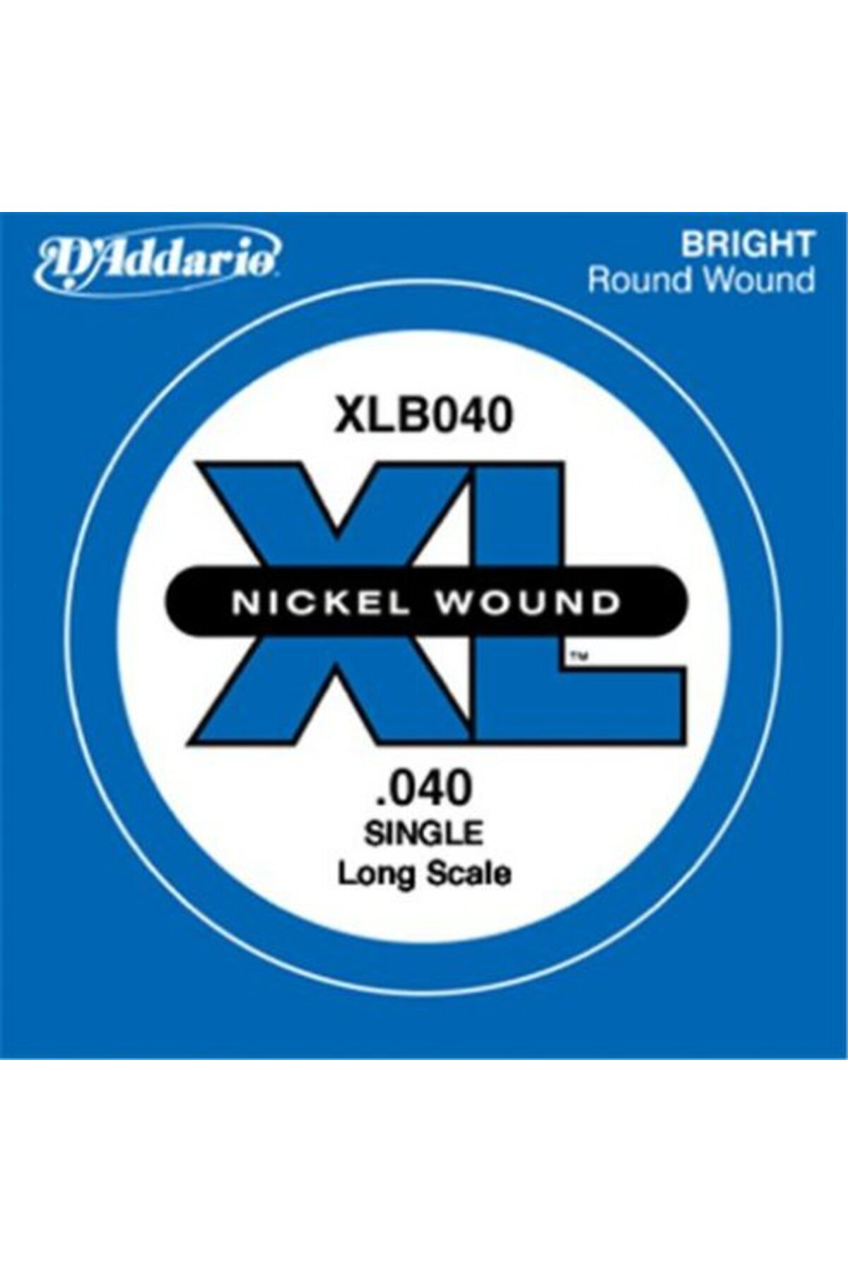 XLB040 BAS GİTAR TEK TEL, (SOL), XL NICKEL WOUND, 0.040 G Bas Tel