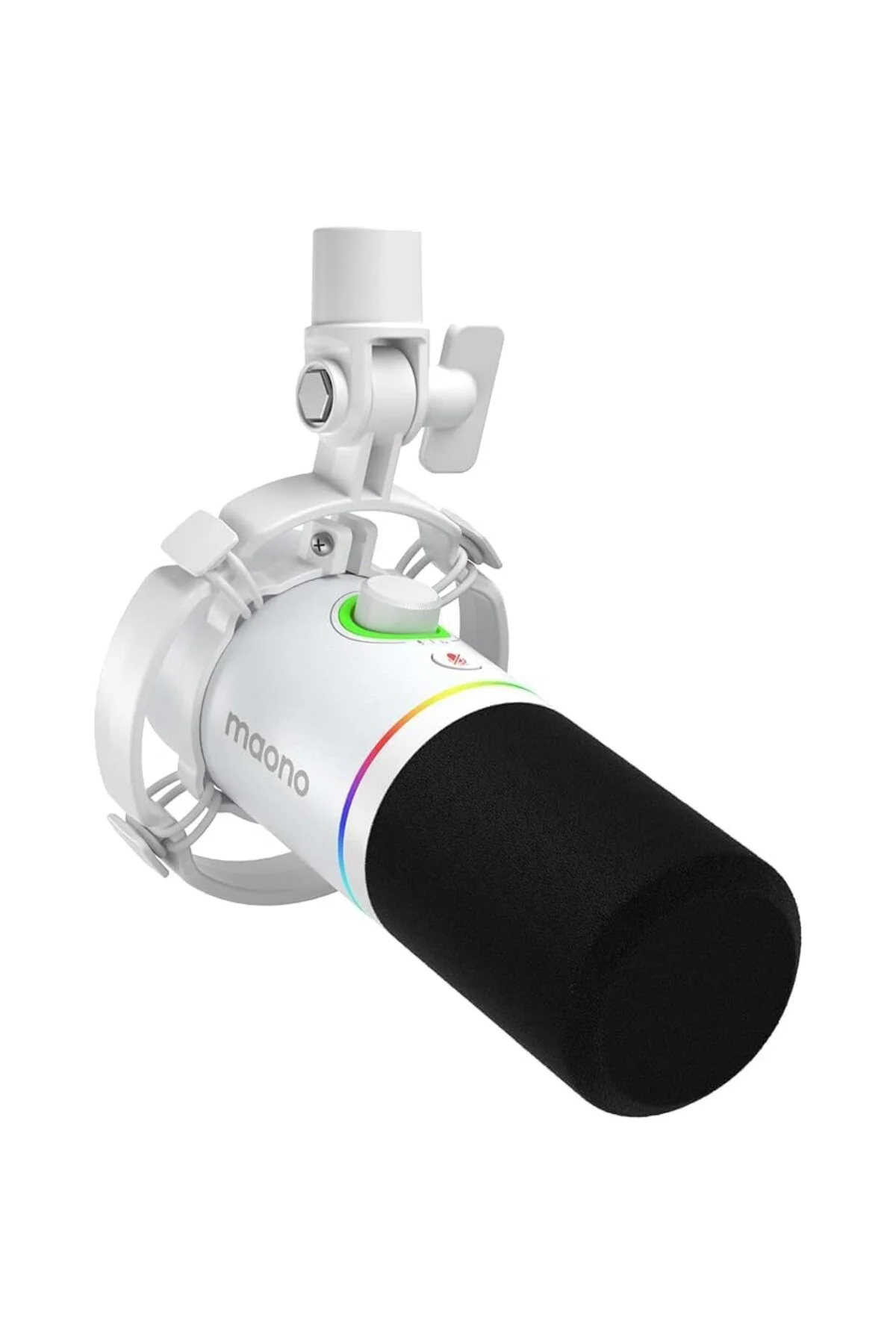 XLR/USB Dinamik Mikrofon, Yazılımlı RGB Oyun Mikrofonu, Sessiz, K