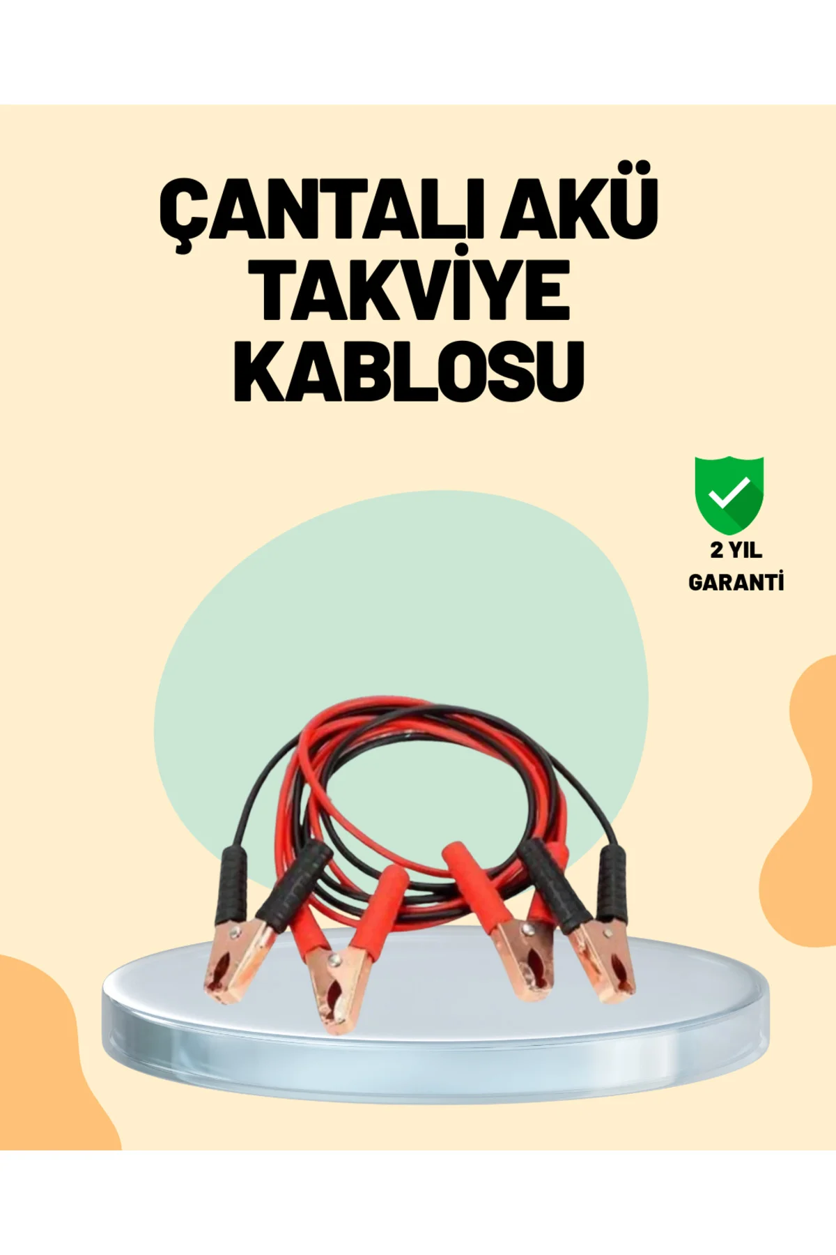 xmlbytr 1200 Amper Jumper Kablo 2 Metre Bakır Uçlu Araç Takviye S