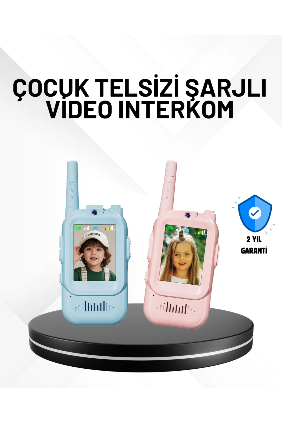 xmlbytr 3–12 Yaş Çocuklara Uygun Görüntülü Walkie Talkie Seti tr