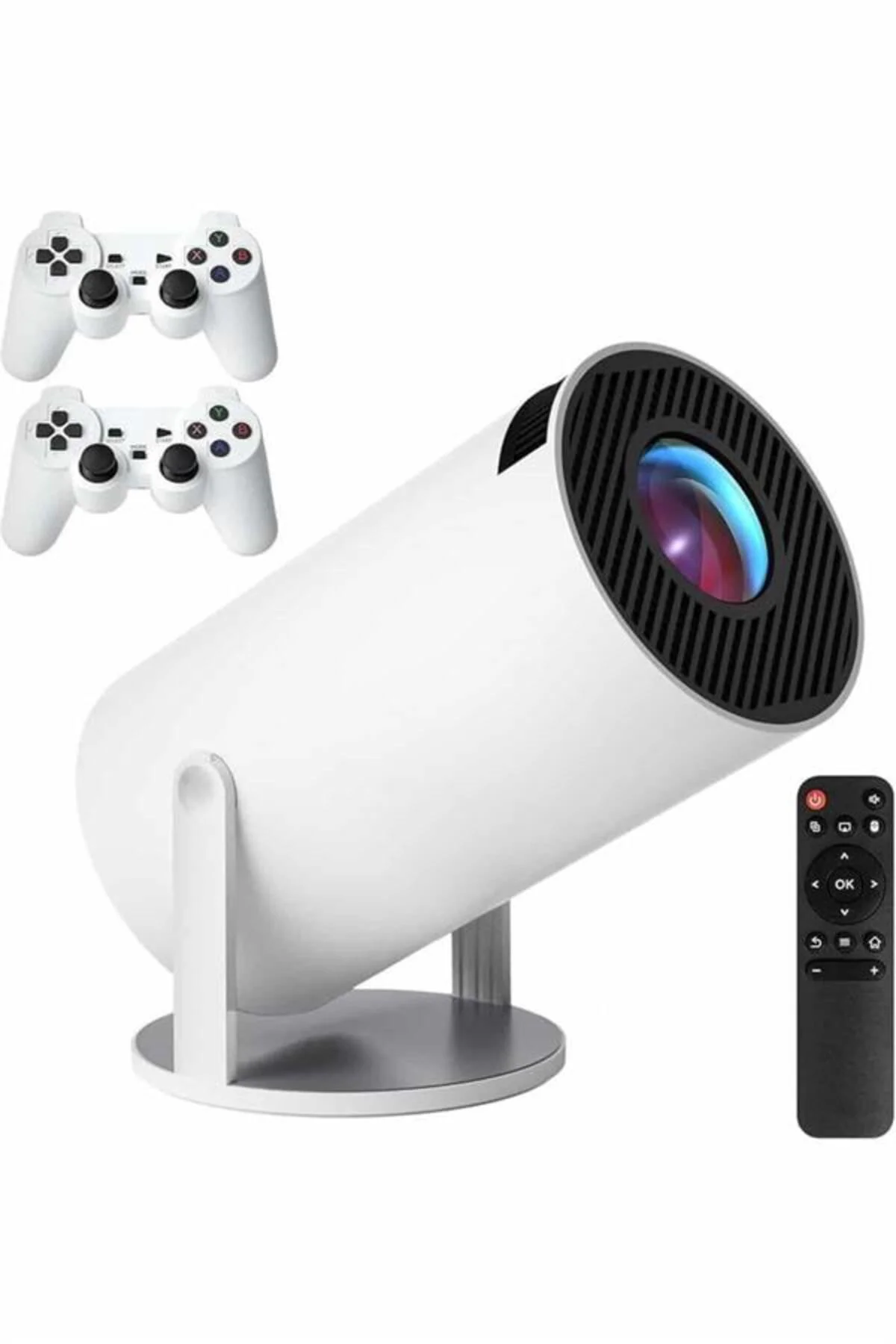 xmlbytr 4K Wireless Çift Kollu Kumandalı Oyun Projeksiyonu Retro 