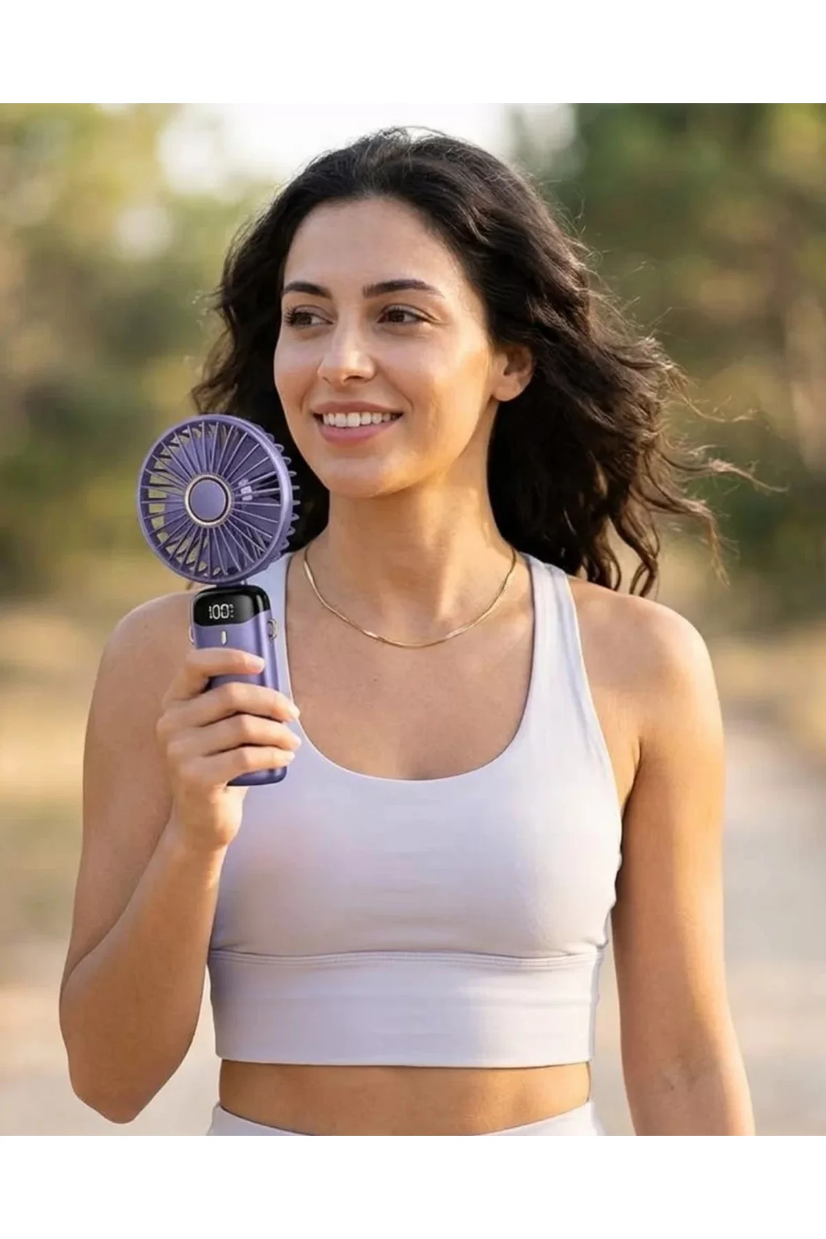 xmlbytr 5 Kademeli Güçlü Üfleme Kapasiteli Taşınabilir Mini Fan tr