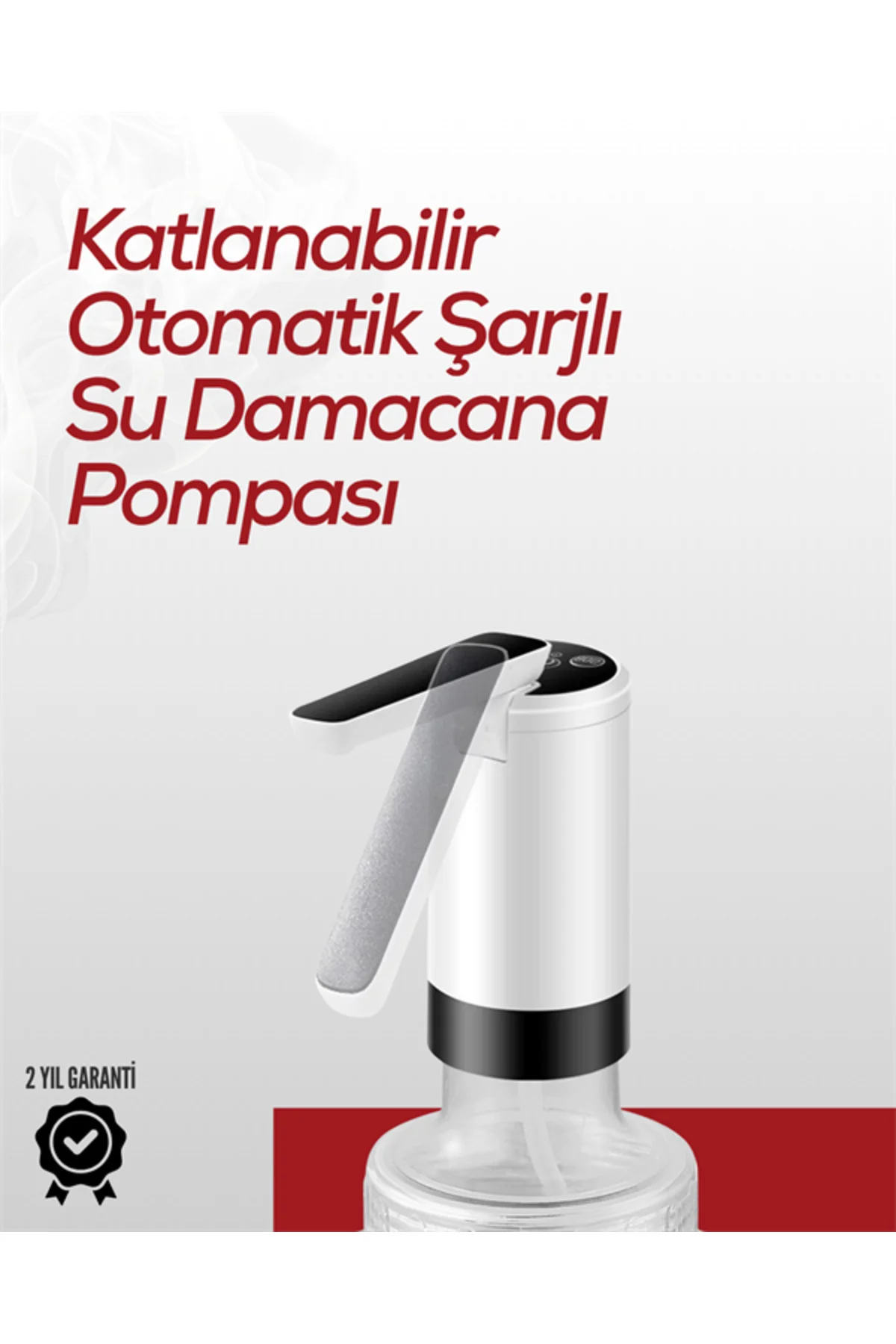xmlbytr 8000 mAh USB Şarjlı Su Pompası | Tek Tuşla Başlat/Durdur 