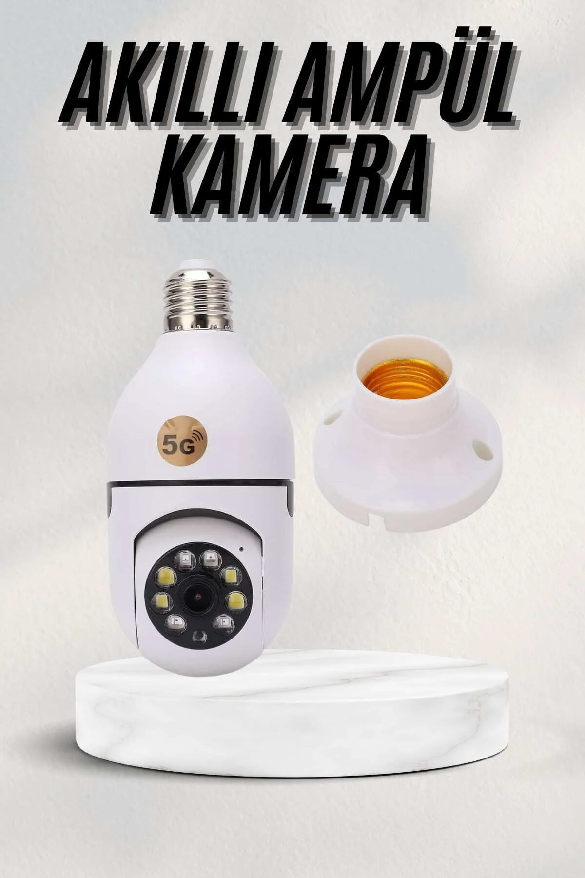 xmlbytr Akıllı Kamera Wifi Kamera Duylu Ampul Görünümlü 360 Derec