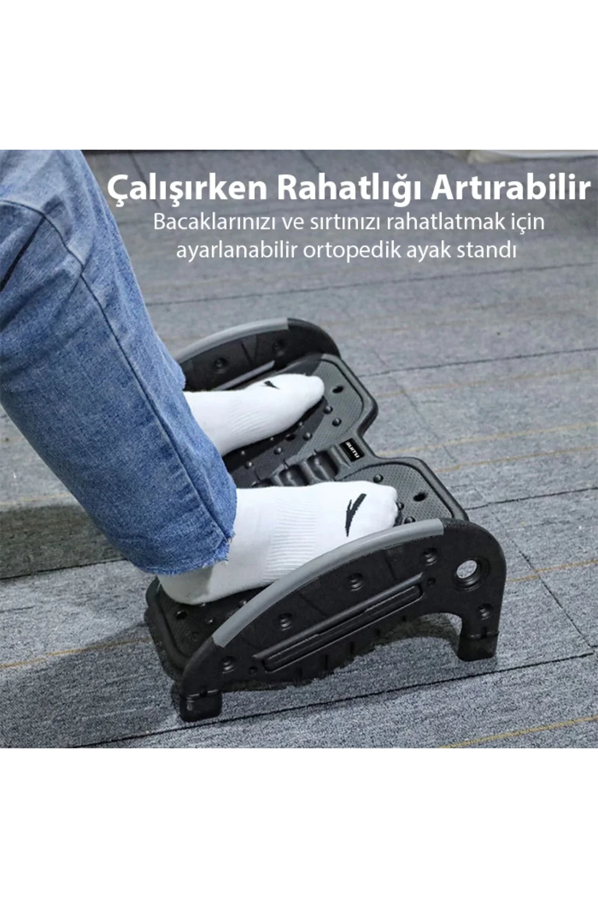 xmlbytr ALLY Masa Altı Ayaklık Masa Altı Ayak Desteği Ortopedik A