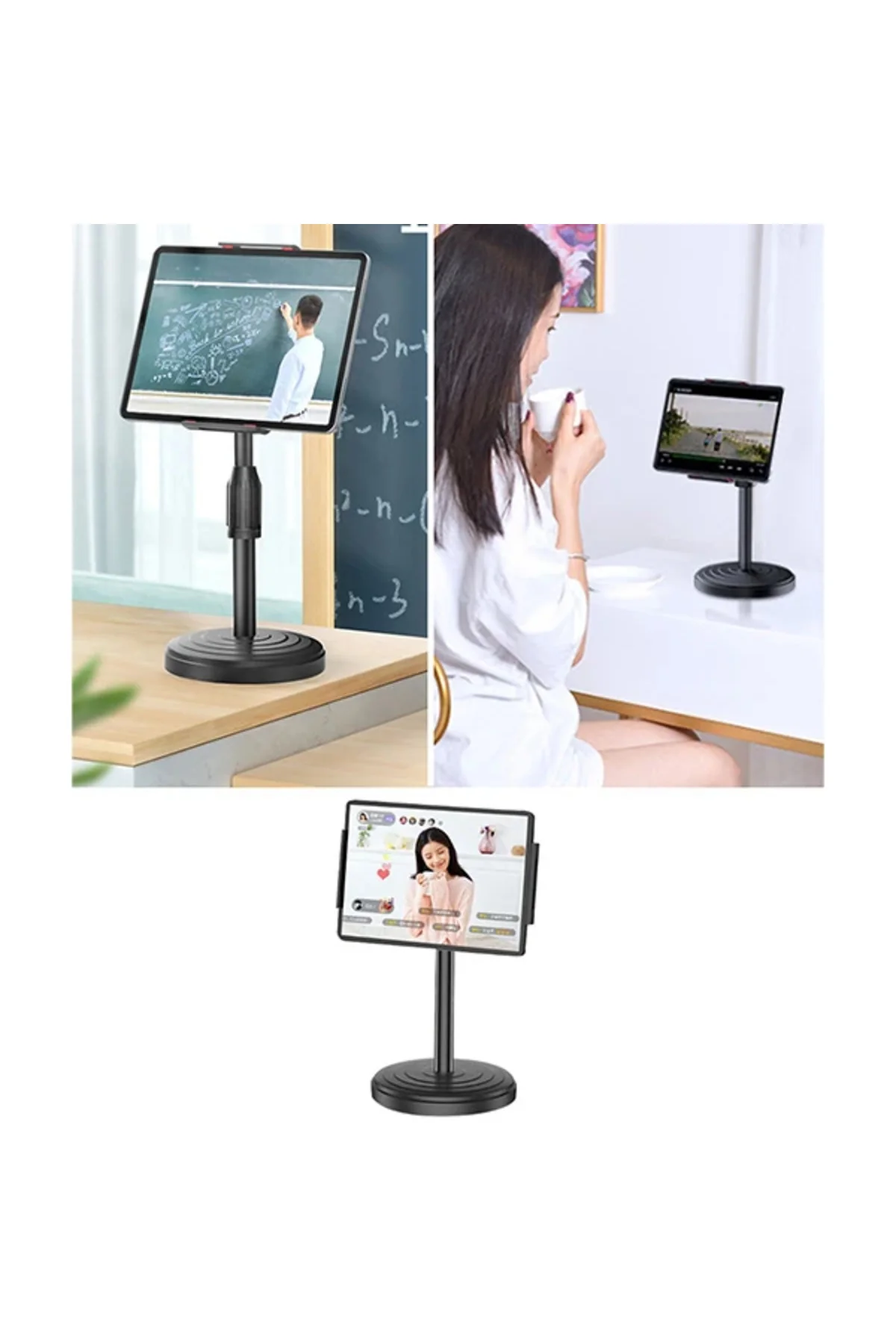 xmlbytr ALLY Portatif 360 ° Masaüstü Tablet Standı Tutucu-1852 tr xmlbytr ALLY Portatif 360 ° Masaüstü Tablet Standı Tutucu-1852 tr