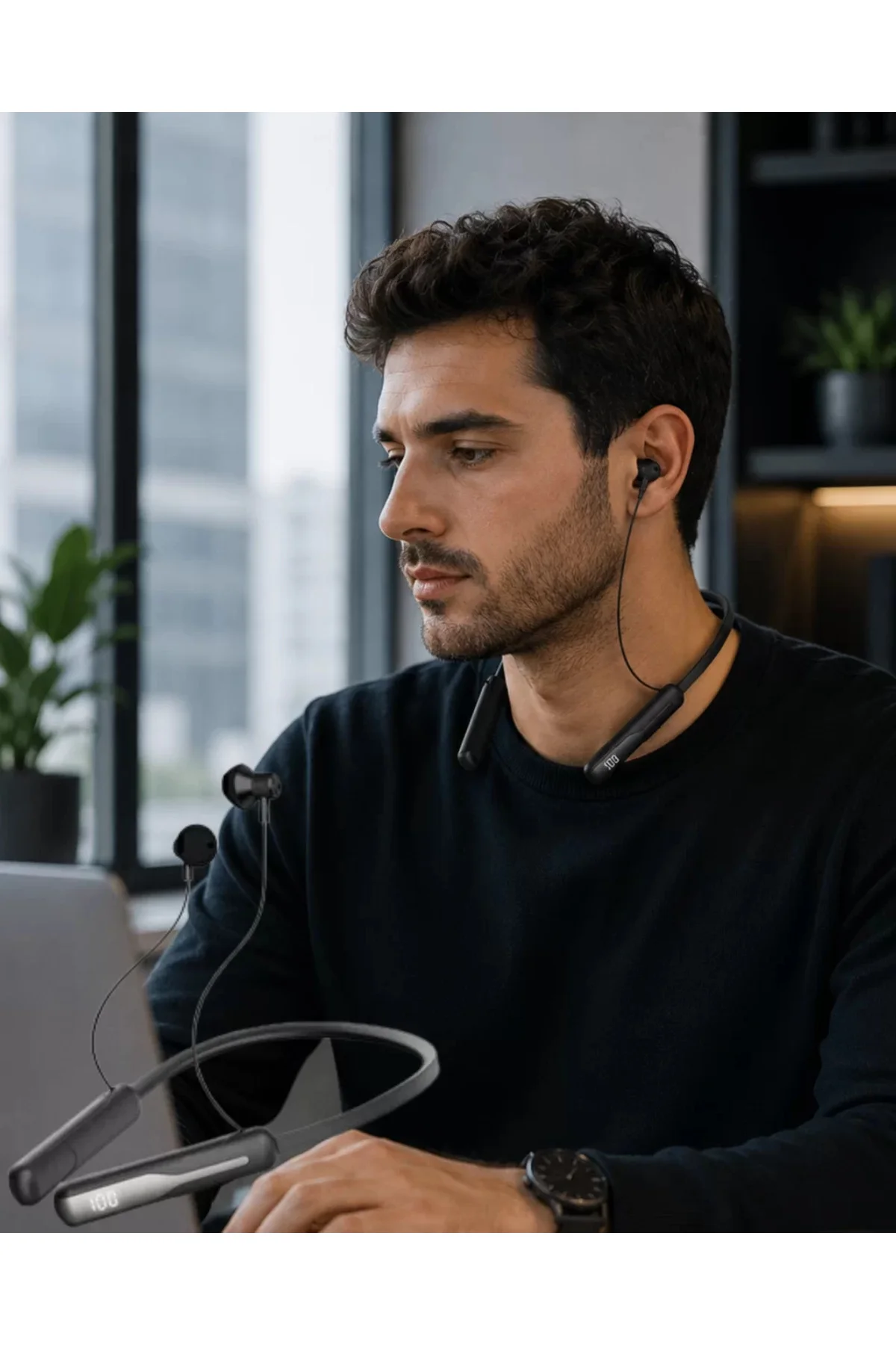 xmlbytr Bluetooth 5.4 Boyun Askılı Kulaklık Manyetik Kulaklıklı T