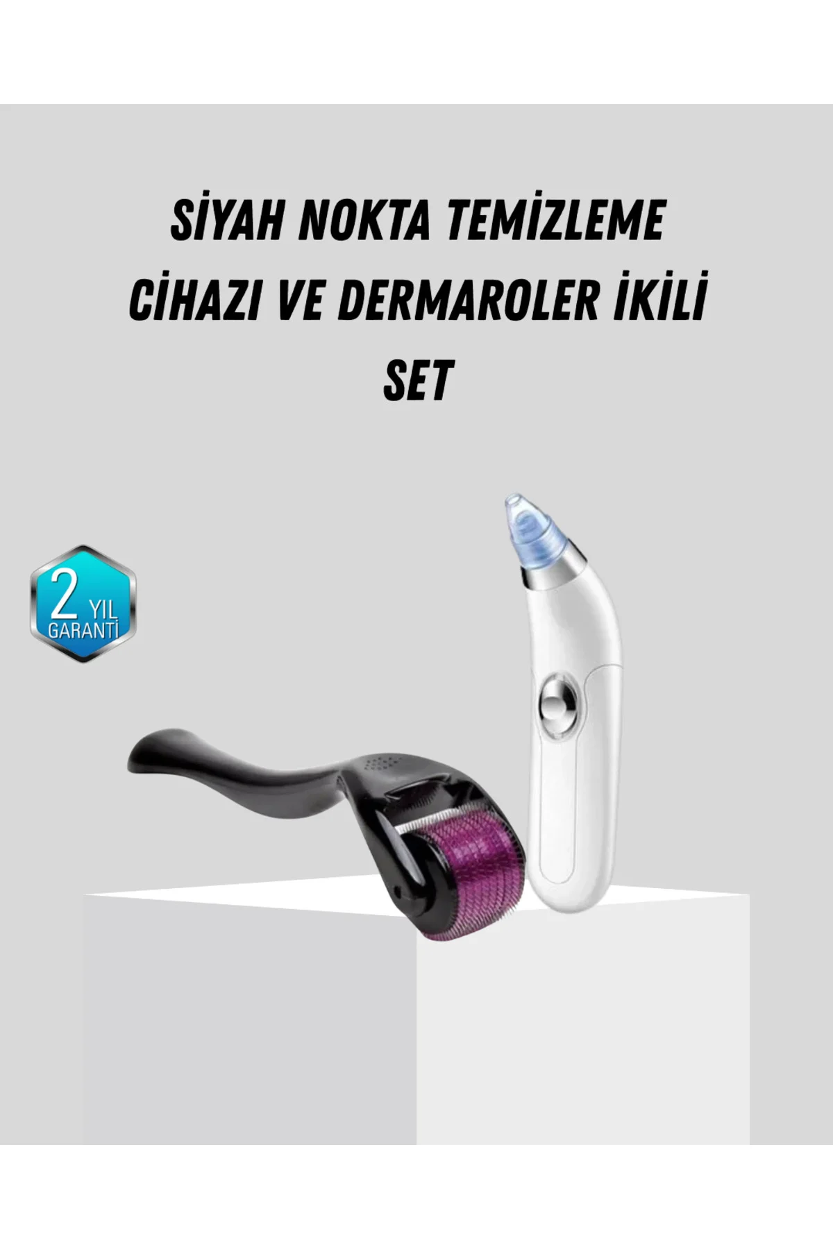 xmlbytr Dermaroller ve Vakumlu Siyah Nokta Temizleme Cihazı 2’li 