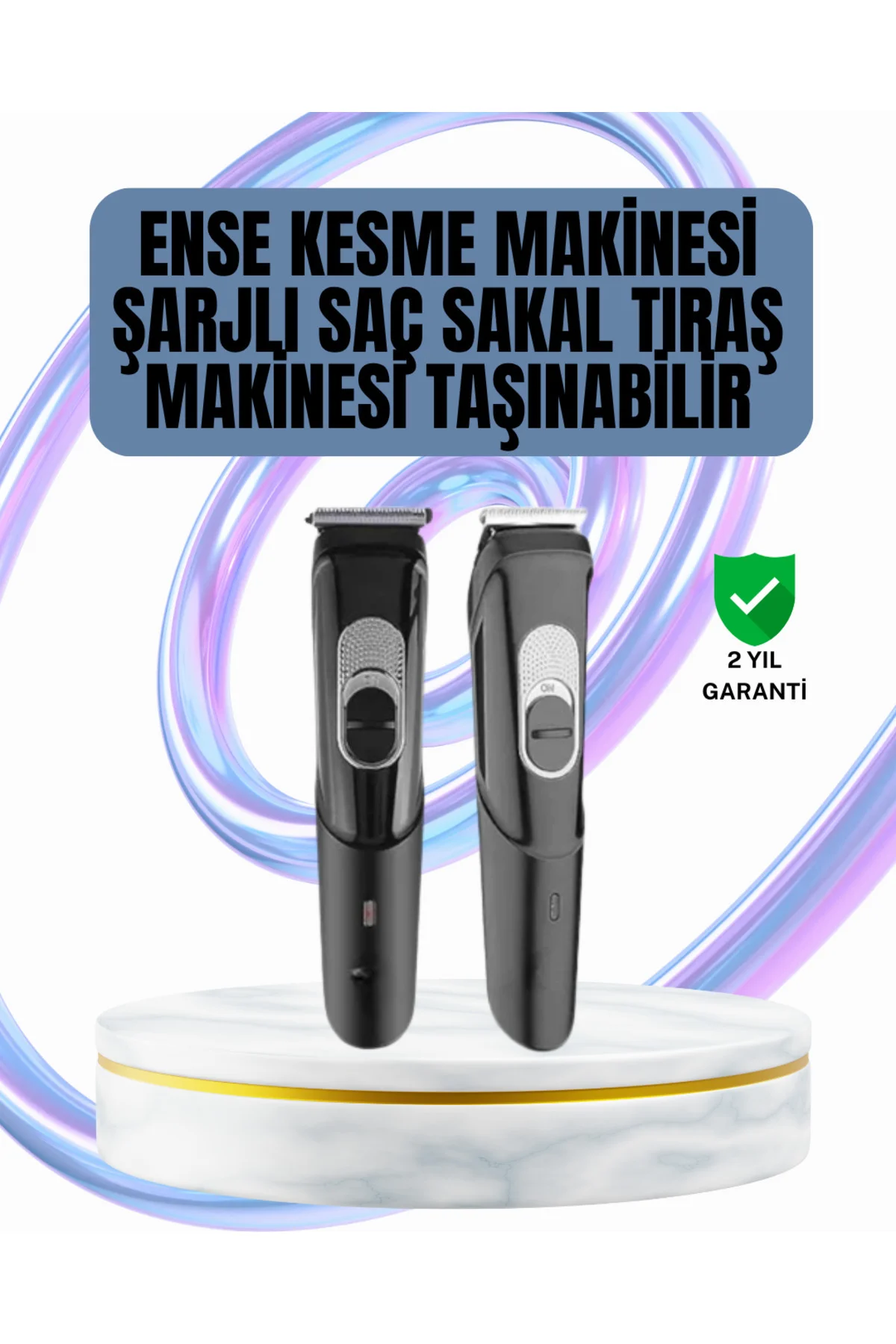 xmlbytr Ergonomik Tasarımlı 3 Taraklı Profesyonel Şarjlı Saç Saka