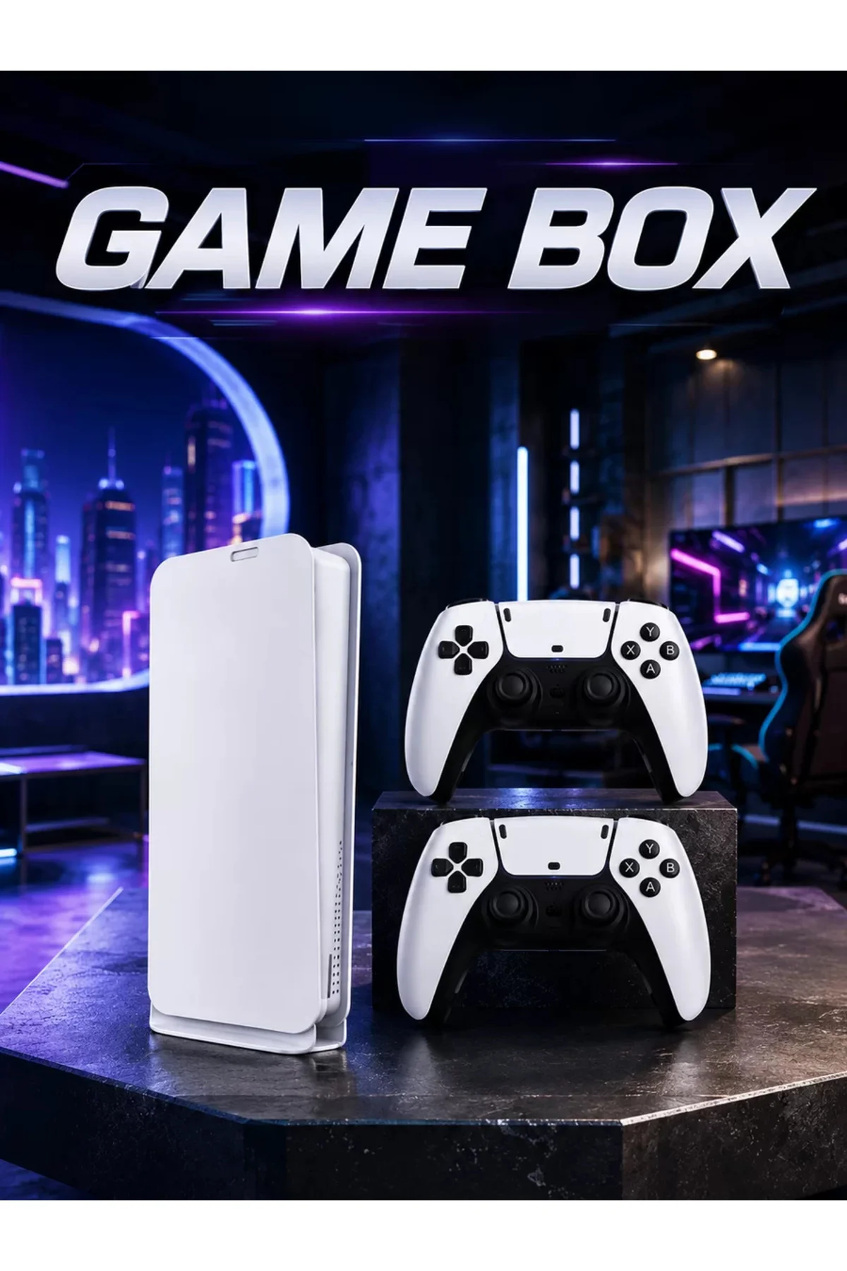 xmlbytr Game Box 3D Çift Oyun Kollu 4K HD Ekran 20000'den Fazla O