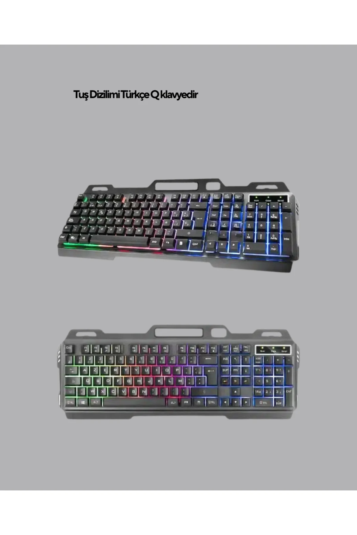 xmlbytr Gaming Set Işıklı Klavye Mouse + Bluetooth 5.2 Kulaklık O