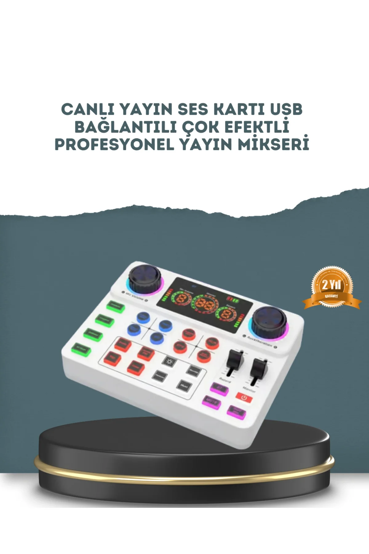 xmlbytr Gürültü Engelleme Özellikli Canlı Yayın Ses Kartı tr