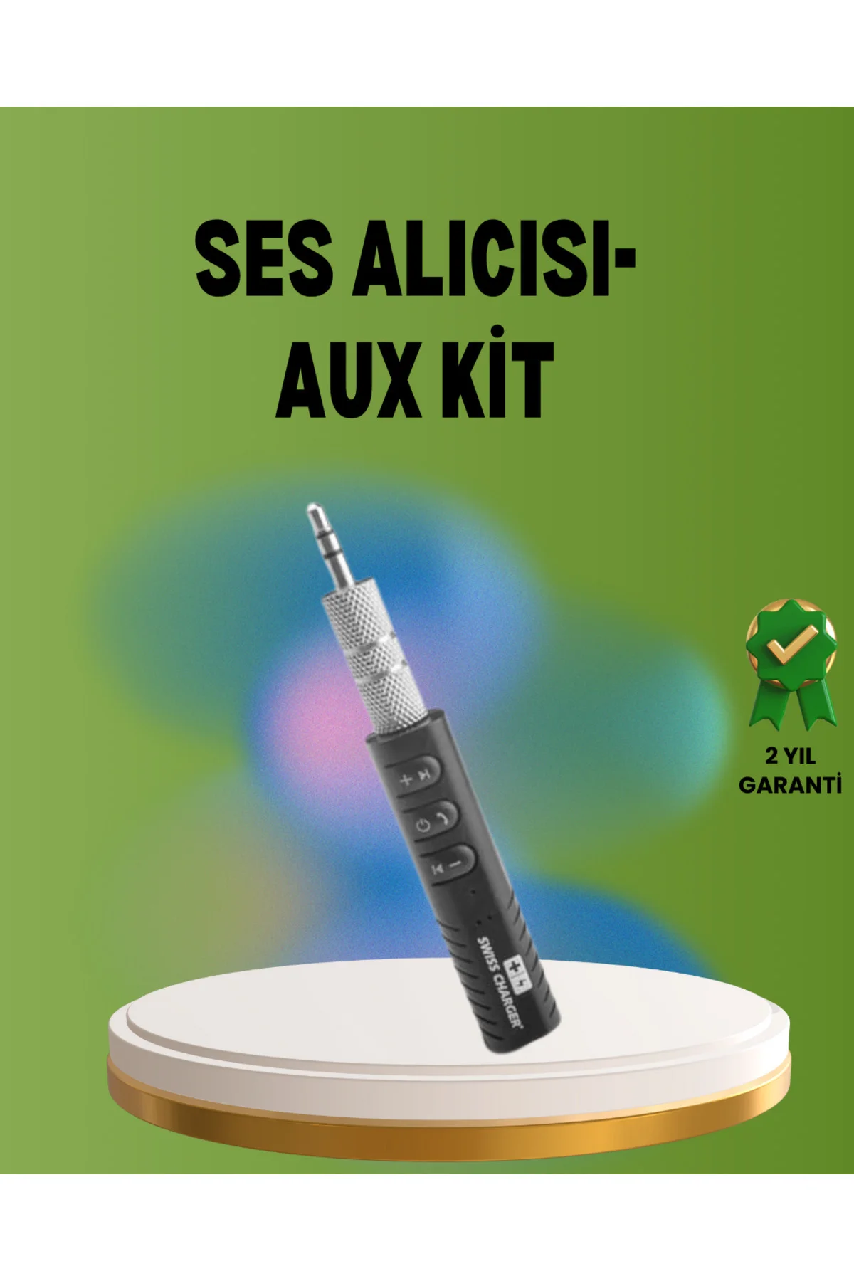 xmlbytr Hızlı Şarjlı Bluetooth Ses Alıcısı – Ev Araç ve Ofis İçin