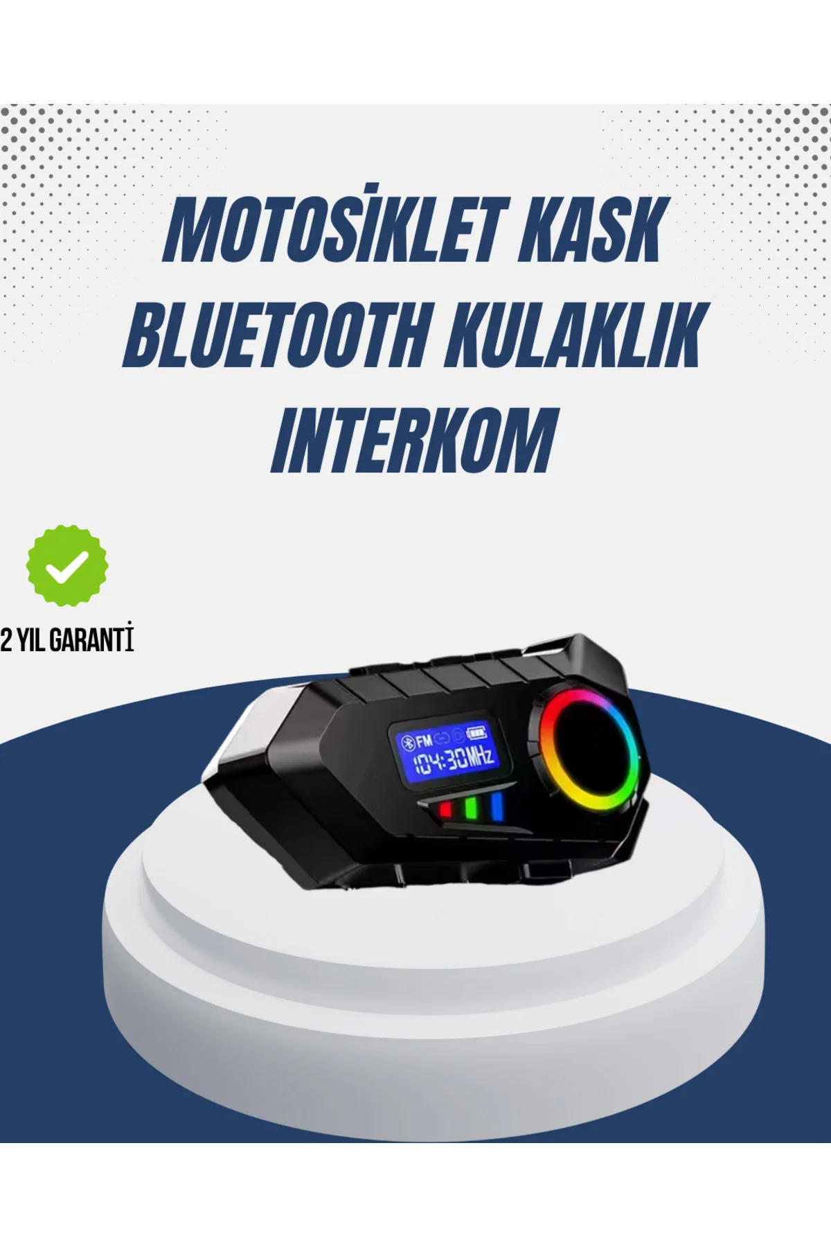 xmlbytr Kablosuz Bluetooth İnterkom IP65 Suya Dayanıklı 40mm HD S