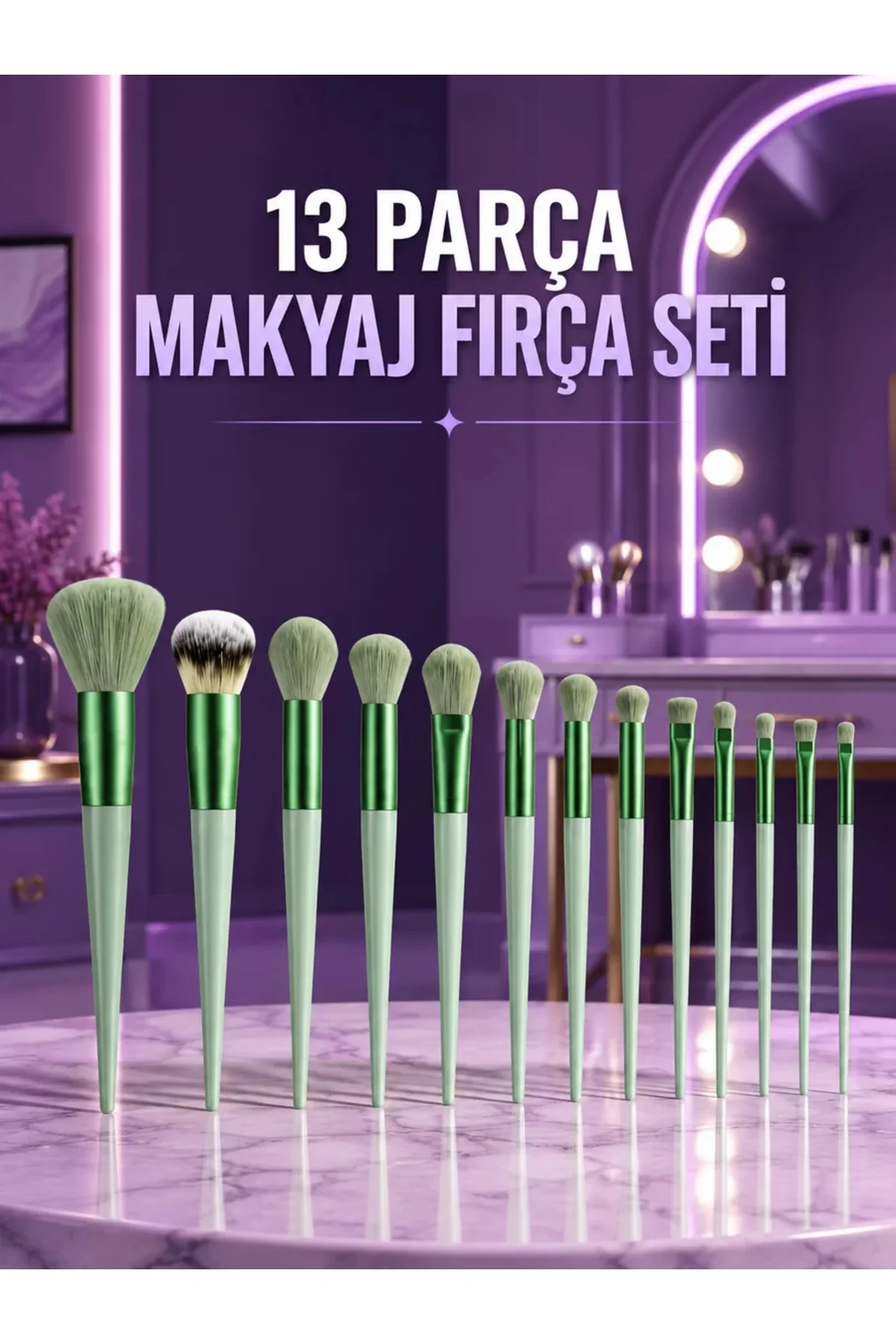 xmlbytr Kusursuz Makyaj İçin Yumuşak ve Dayanıklı Makyaj Fırça Se