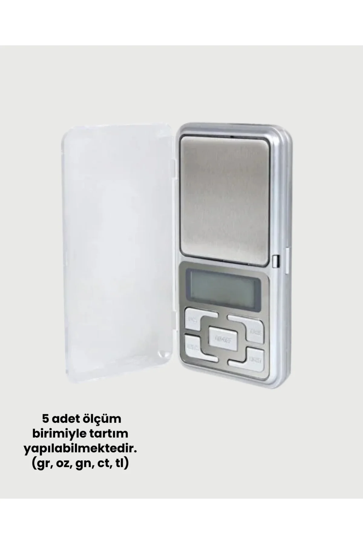 xmlbytr Mavi Işıklı LCD Ekranlı Hassas Tartı Terazisi tr