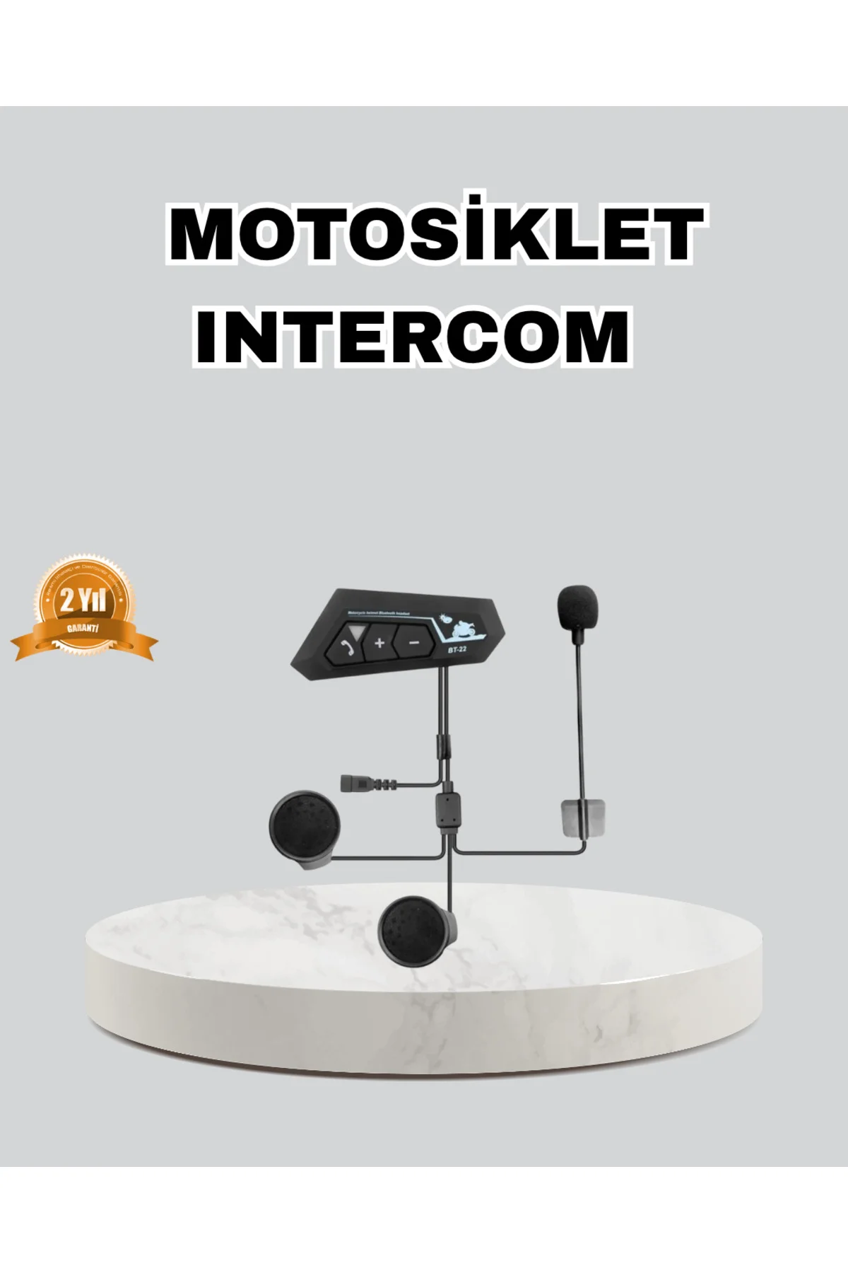 xmlbytr Motosiklet Kaskı İçin Bluetooth Kulaklık – Kablosuz Mikro