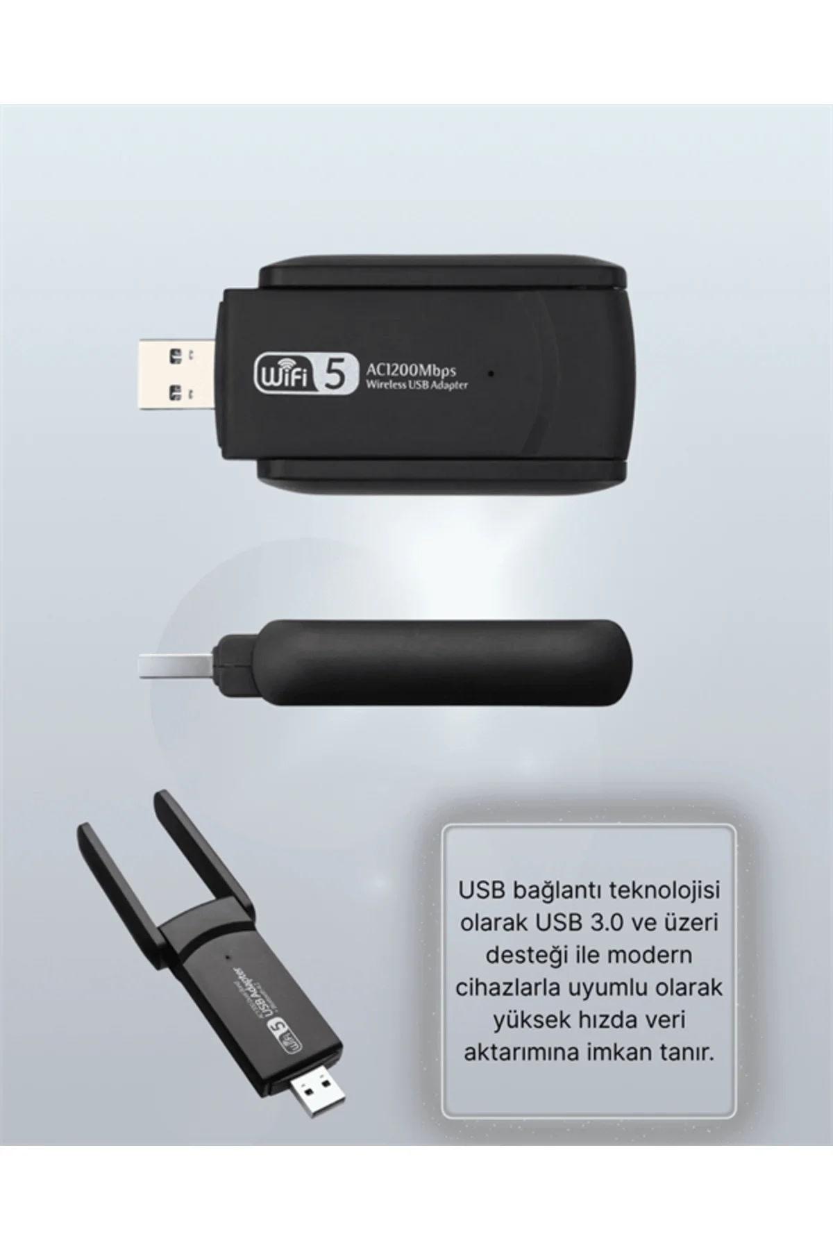 xmlbytr Realtek Chipsetli 5G Destekli Yüksek Hızlı Ağ Adaptörü tr