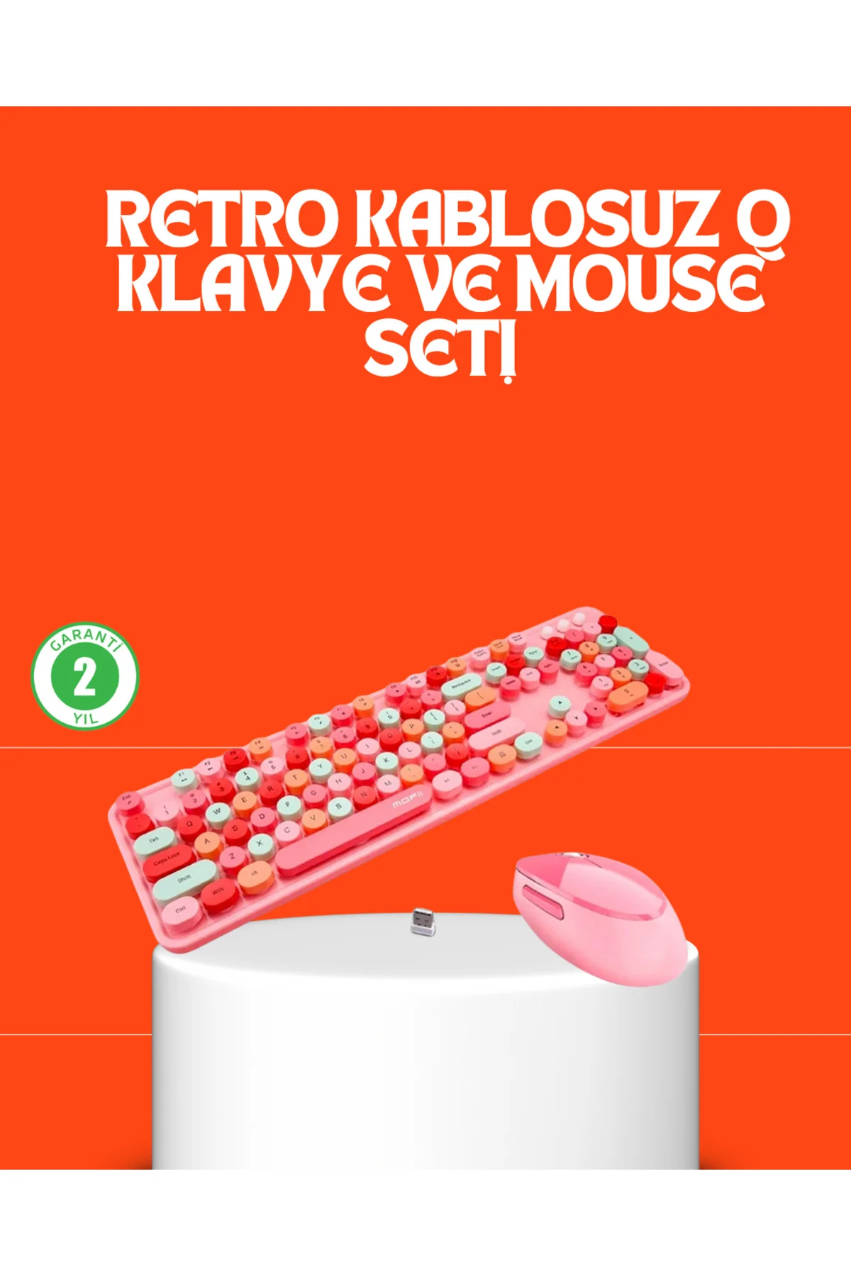 xmlbytr Retro Tarz Bluetooth 5.1 Klavye – Win/OSX/Android/iOS Uyu