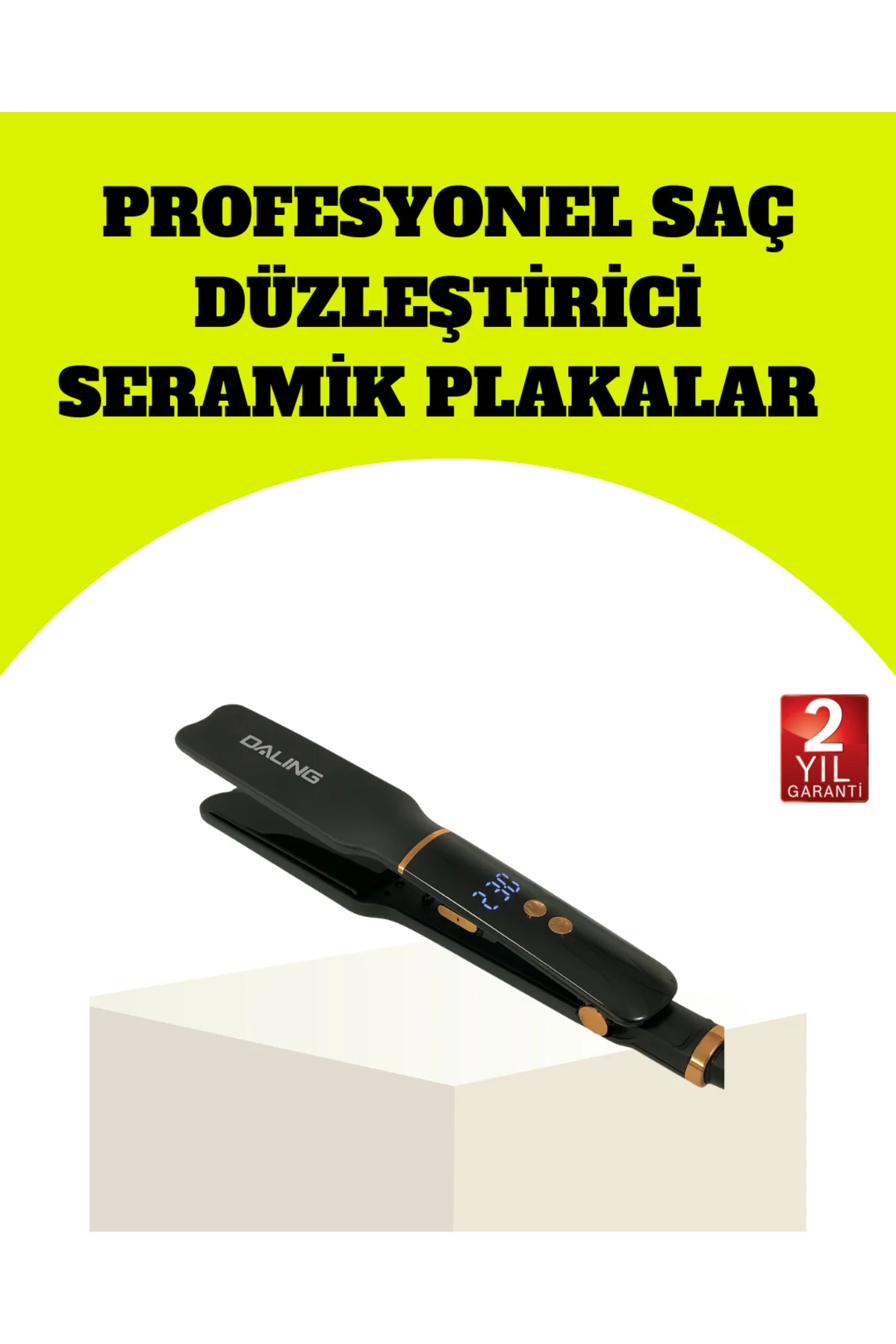xmlbytr Saç Düzleştirici 30 Saniyede Isınma Hafif ve Portatif Tas