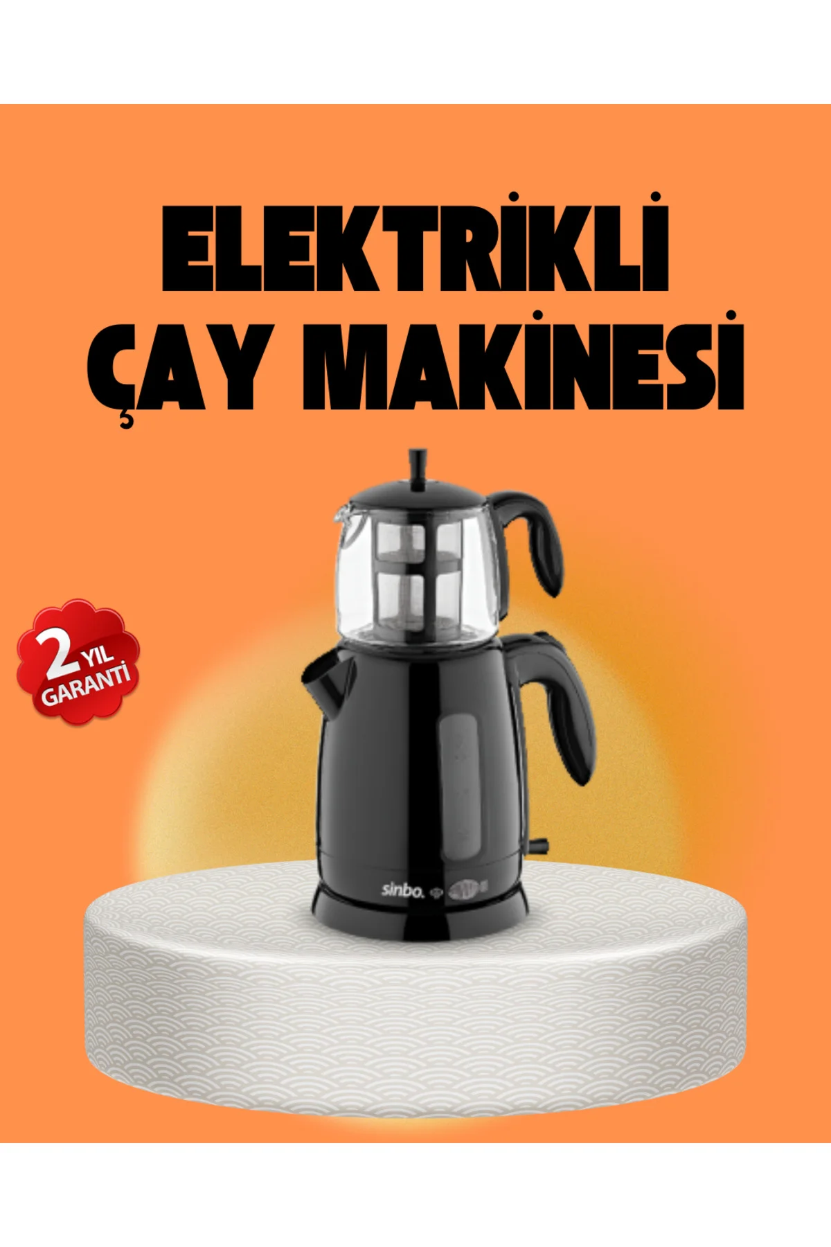 xmlbytr Sinbo STM 5840 Elektrikli Çay Makinesi 1800 Watt 17 Litre