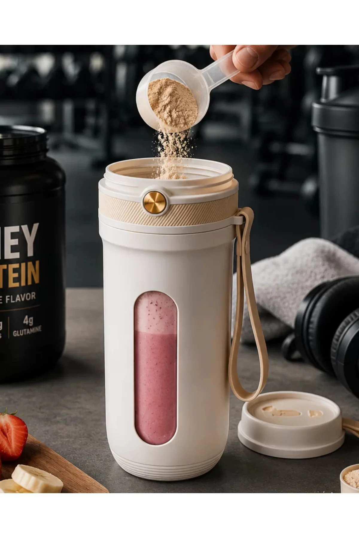 xmlbytr Taşınabilir Şarjlı Blender Smoothie ve Buz Kırıcı Özellikli 350 ML tr