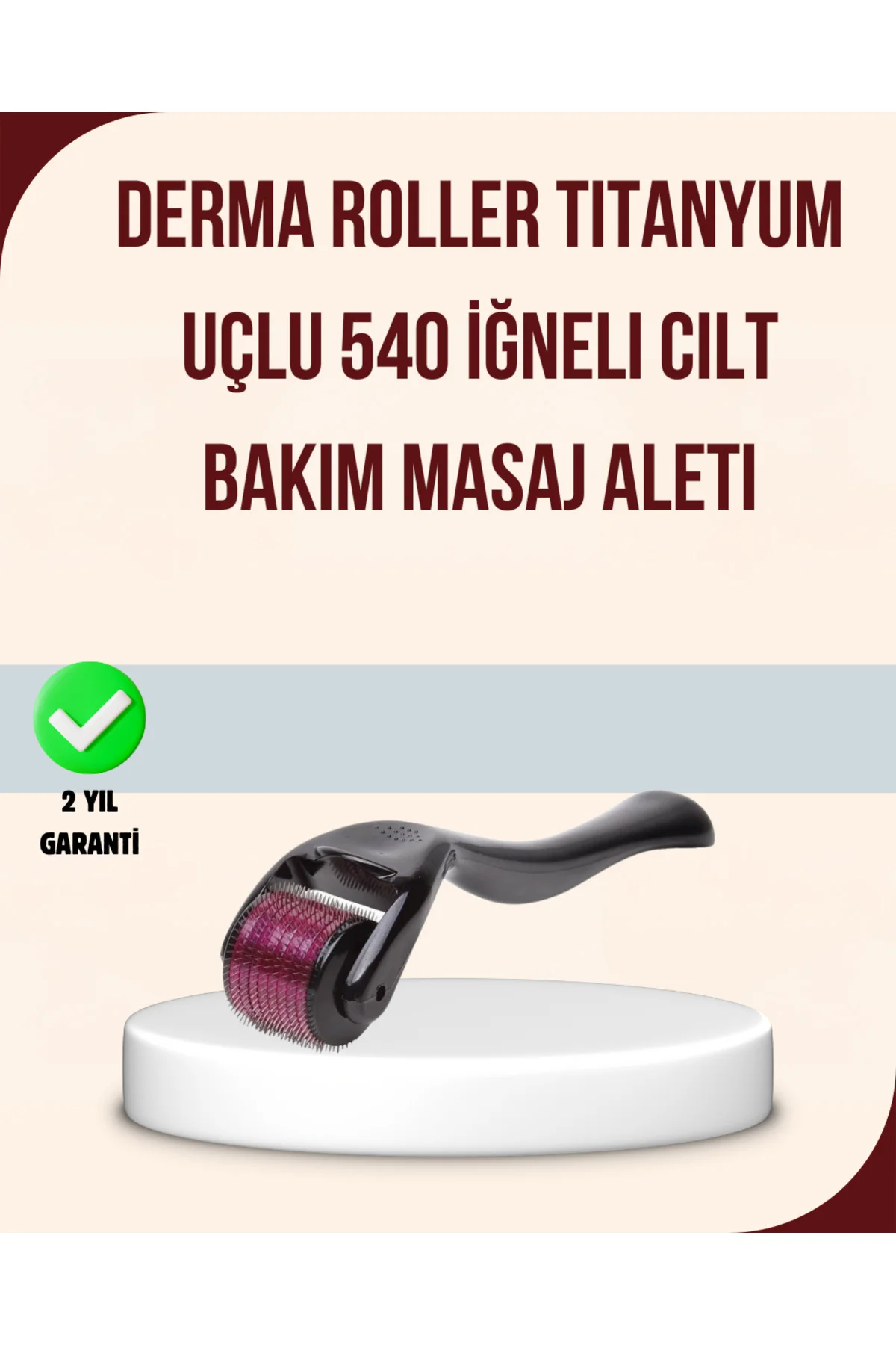 xmlbytr Titanyum Mikro İğneli Dermaroller 1 mm Kırışıklık ve Leke