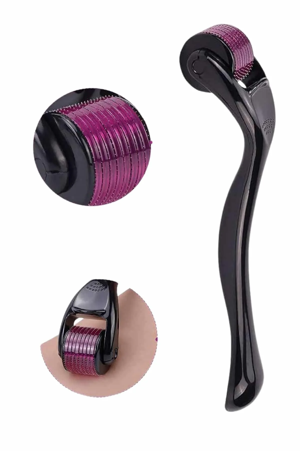 xmlbytr Titanyum Uçlu Derma Roller 540 İğneli 1 mm Gözenek Azaltı
