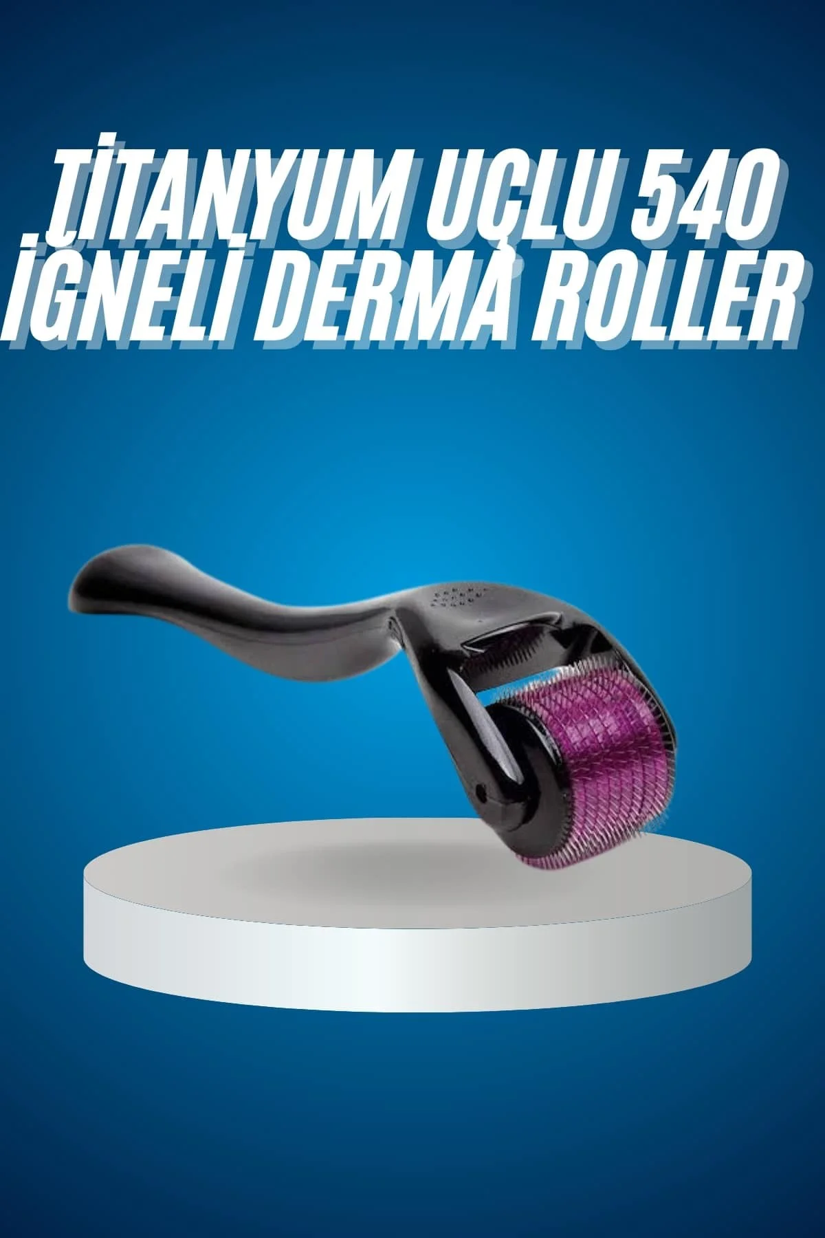 xmlbytr Titanyum Uçlu Derma Roller 540 İğneli 1 mm Gözenek Azaltı