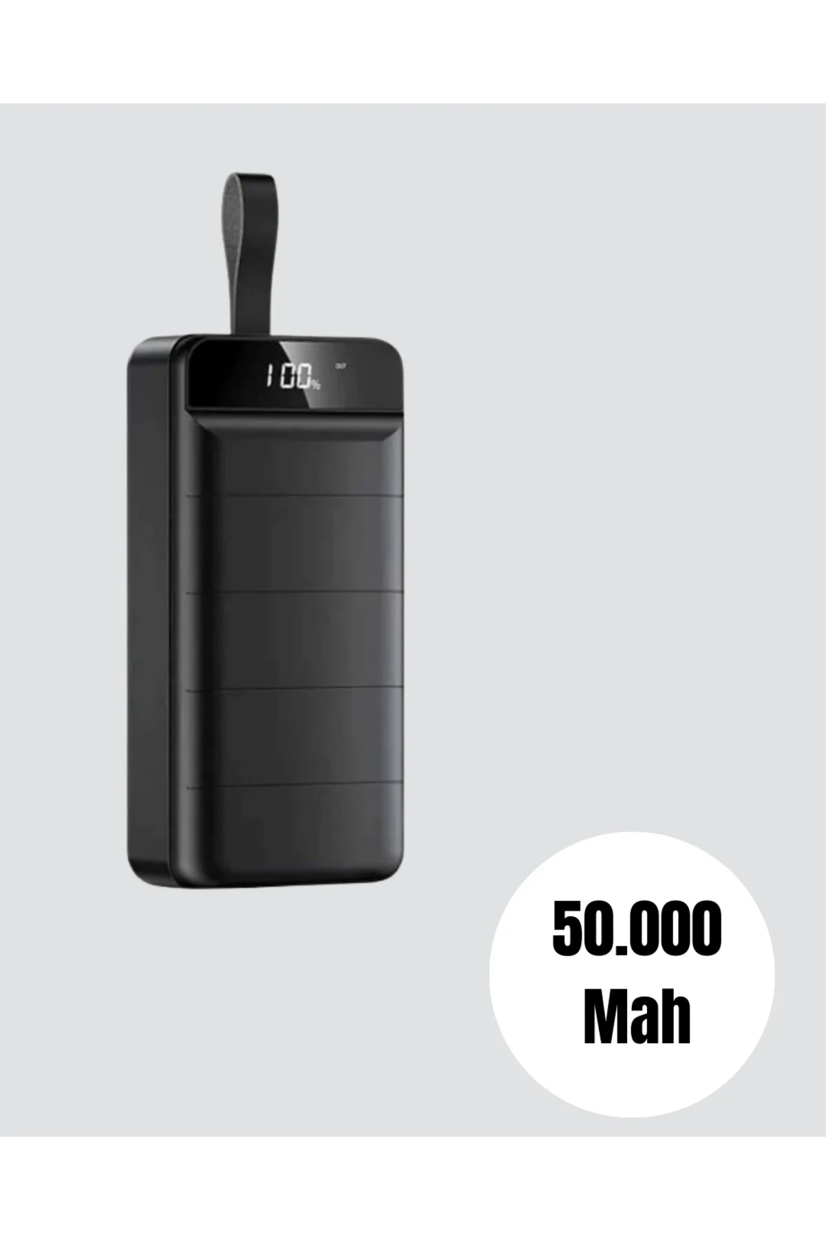 xmlbytr Tüm Cihazlarla Uyumlu 50.000 mAh Powerbank – Yüksek Kapasiteli LED Gösterge ve Akıllı