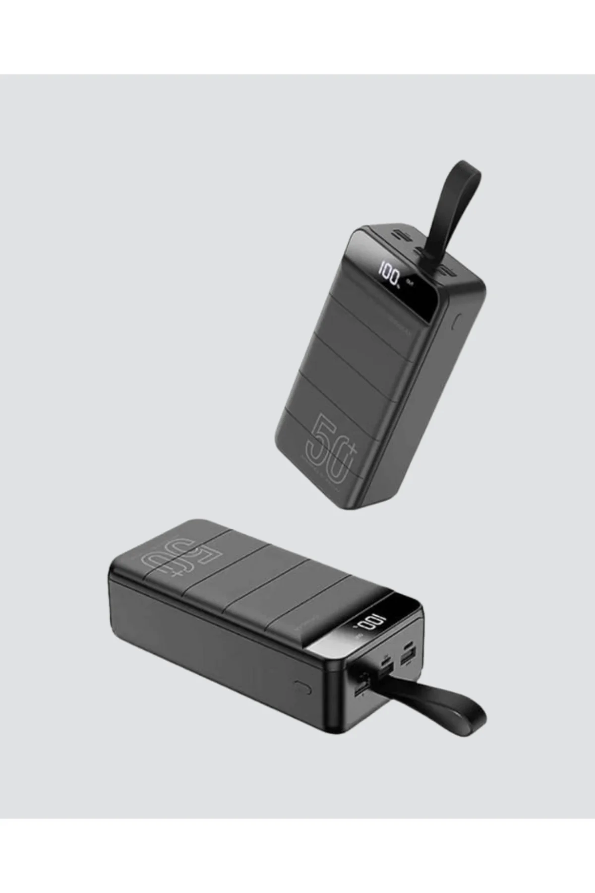 xmlbytr Tüm Cihazlarla Uyumlu 50.000 mAh Powerbank – Yüksek Kapasiteli LED Gösterge ve Akıllı