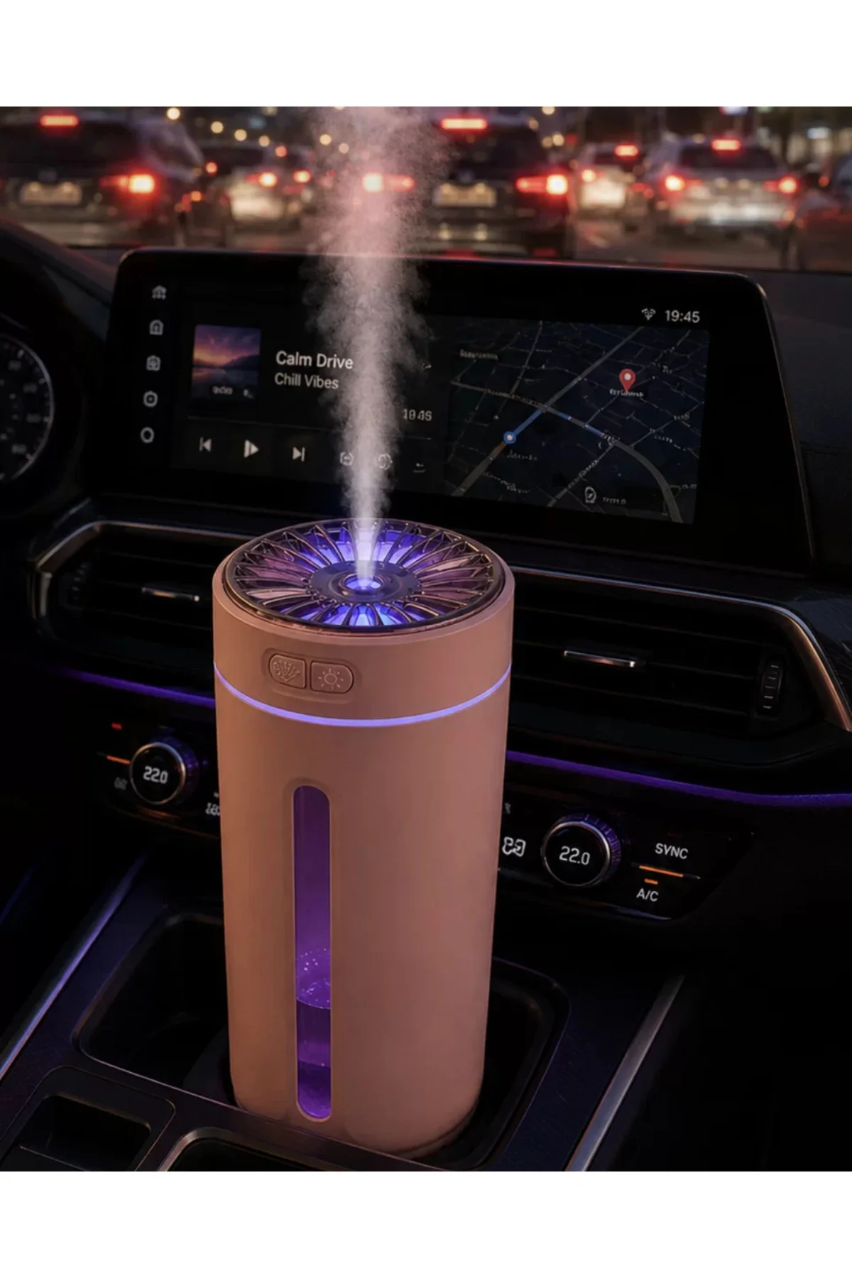 xmlbytr Ultra Sessiz Çalışan Şarjlı Hava Nemlendirici ve Aroma Difüzörü tr