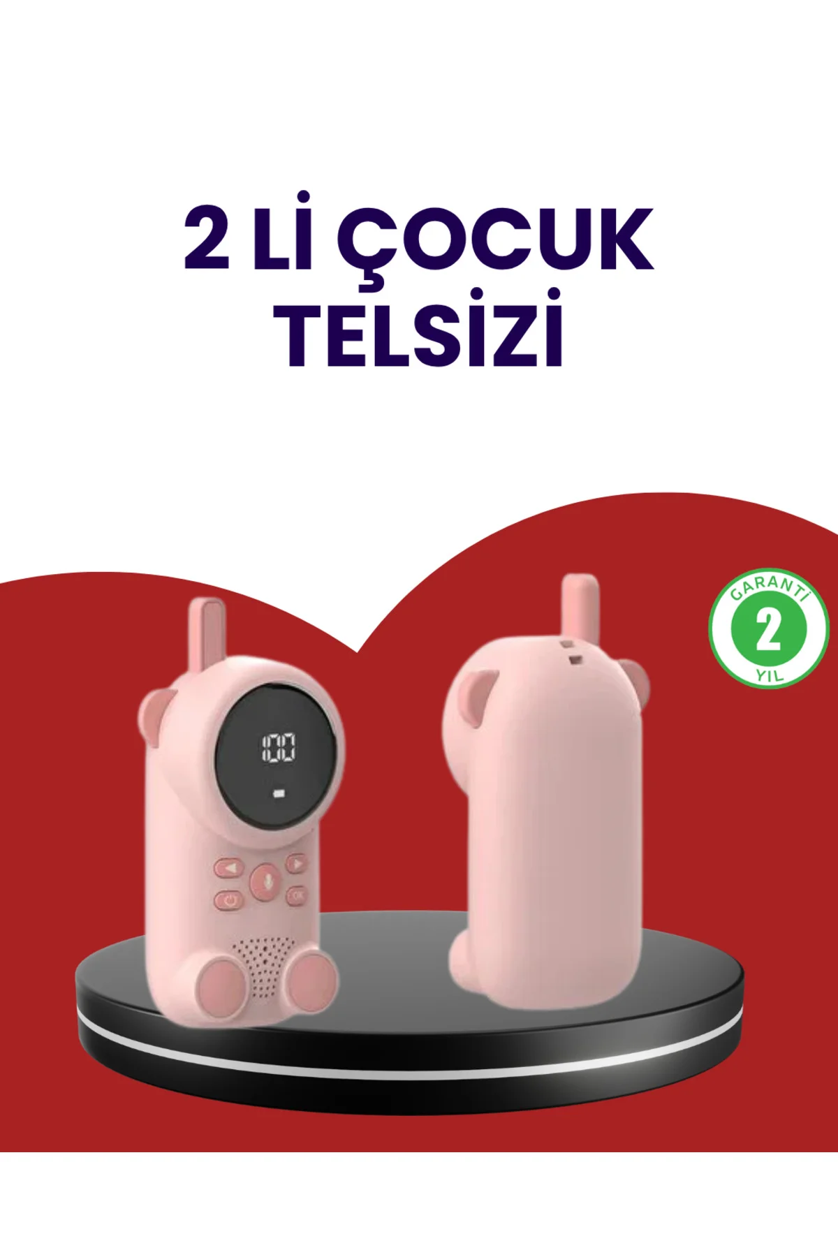 xmlbytr Uzun Menzilli Bebek Telsizi – VOX Modlu Renkli LCD Ekranl