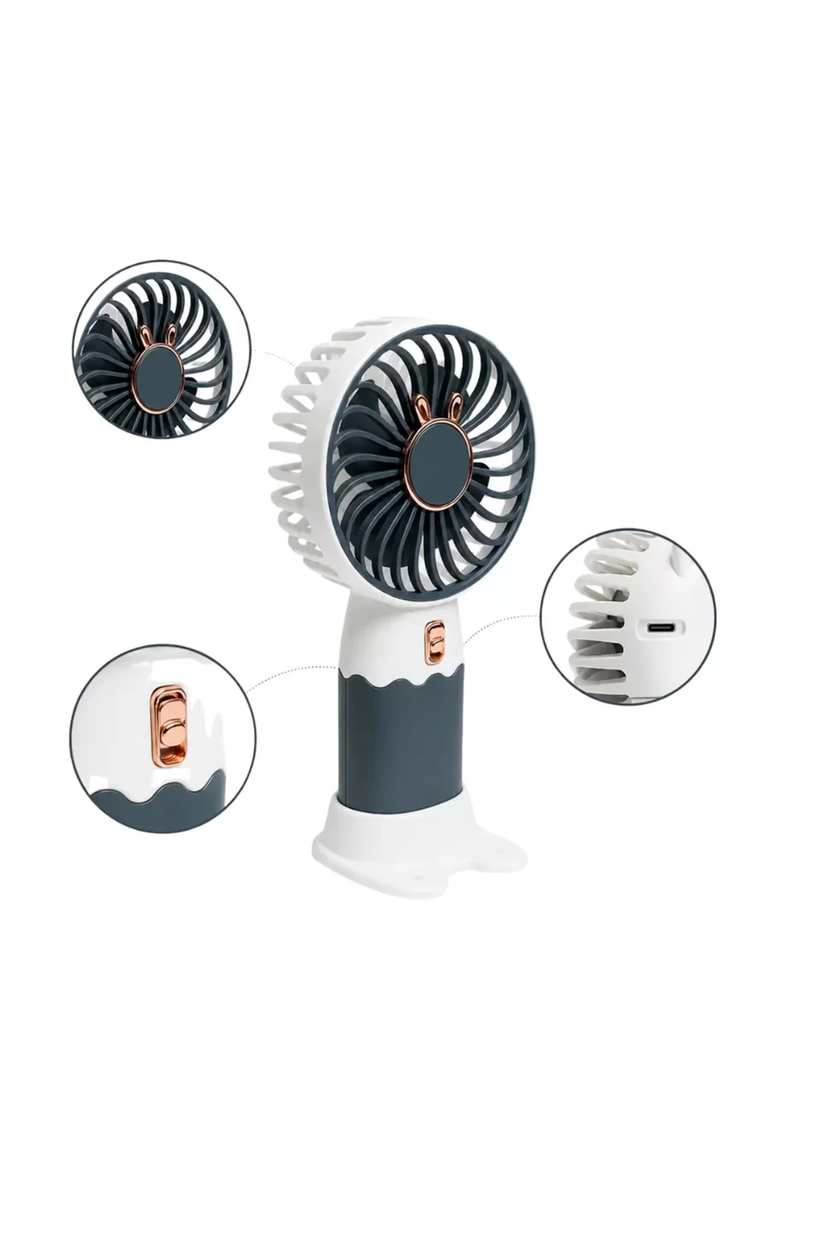 xmlbytr Yüksek Hava Akışlı Taşınabilir Sessiz Mini Fan tr