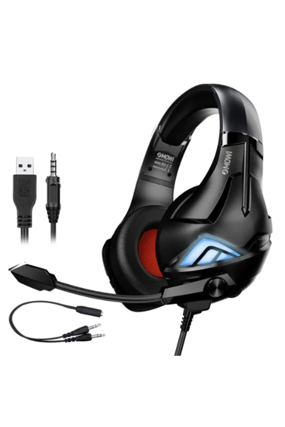 Xmowi R2 Mikrofonlu Rgb Kulaklılığı Gurultu Engelleyici Kulaklik- Xmowi R2 Mikrofonlu Rgb Kulaklılığı Gurultu Engelleyici Kulaklik-
