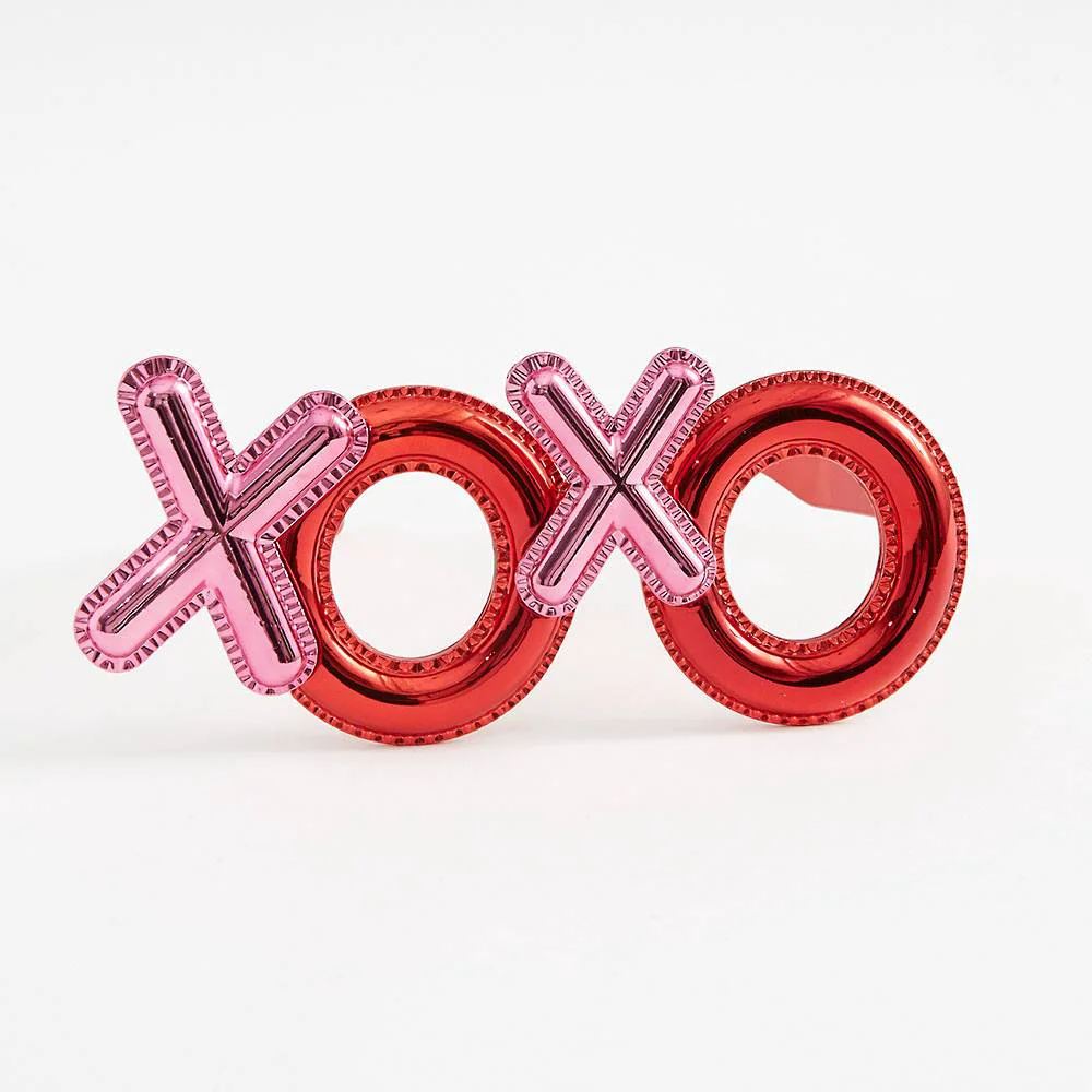Xoxo Yazılı Kırmızı Renk Parti Gözlüğü