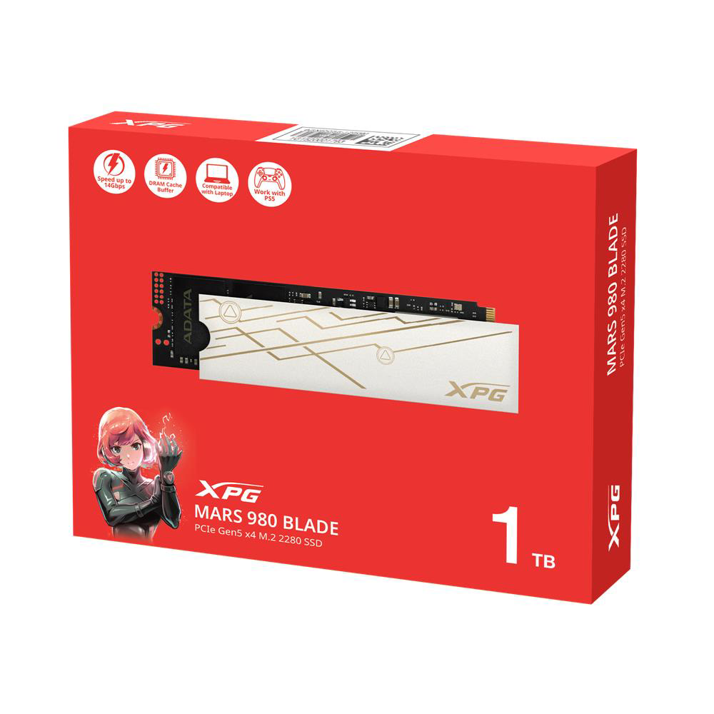XPG 1TB MARS 980 BLADE 14.000MB-s-13.000MB-s PCIe Gen5 x4 M.2 228