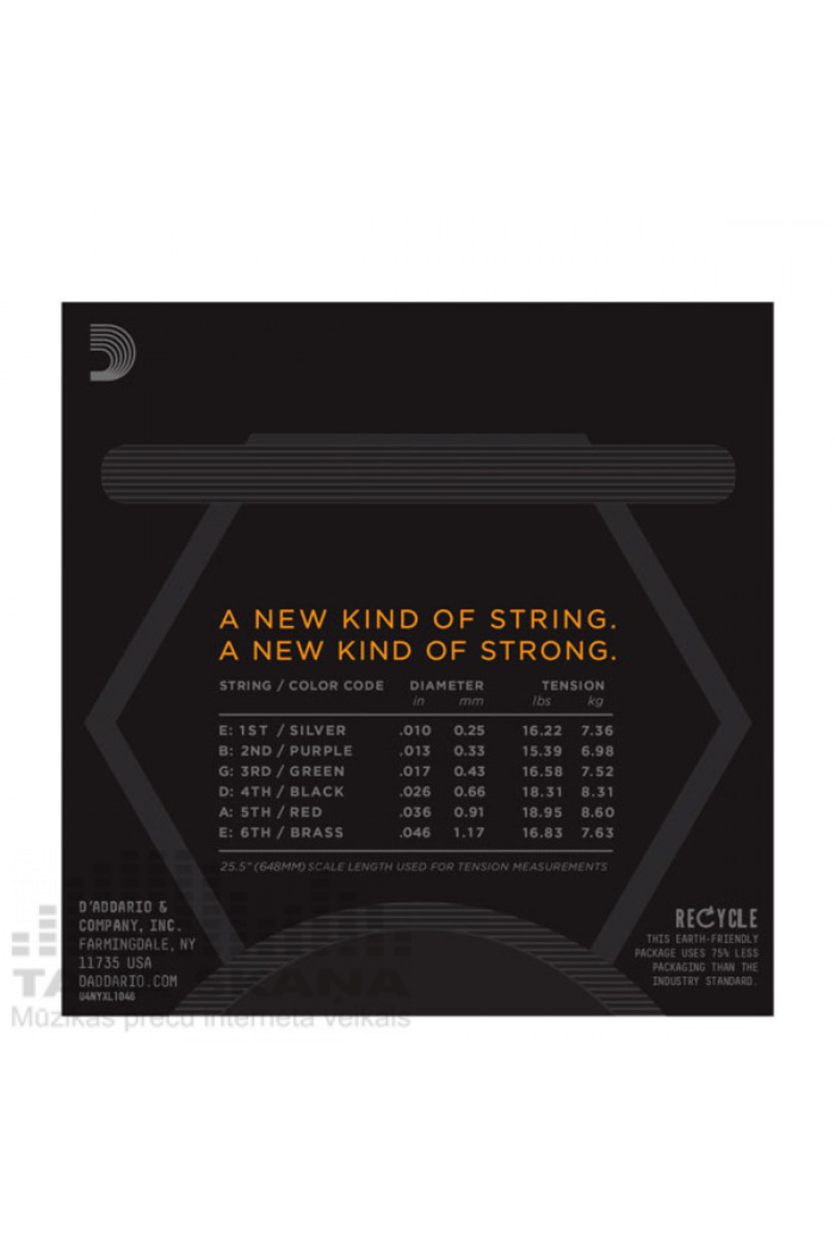 Daddario Xsem ----Gitar Teli