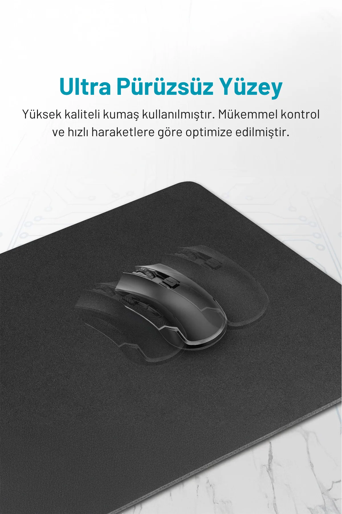 Xtreme L 70x30 Professionel Dikişsiz Büyük Boy Mouse Pad Gaming, Ofis, Oyuncu Mouse Pad, Siyah Xtreme L 70x30 Professionel Dikişsiz Büyük Boy Mouse Pad Gaming, Ofis, Oyuncu Mouse Pad, Siyah